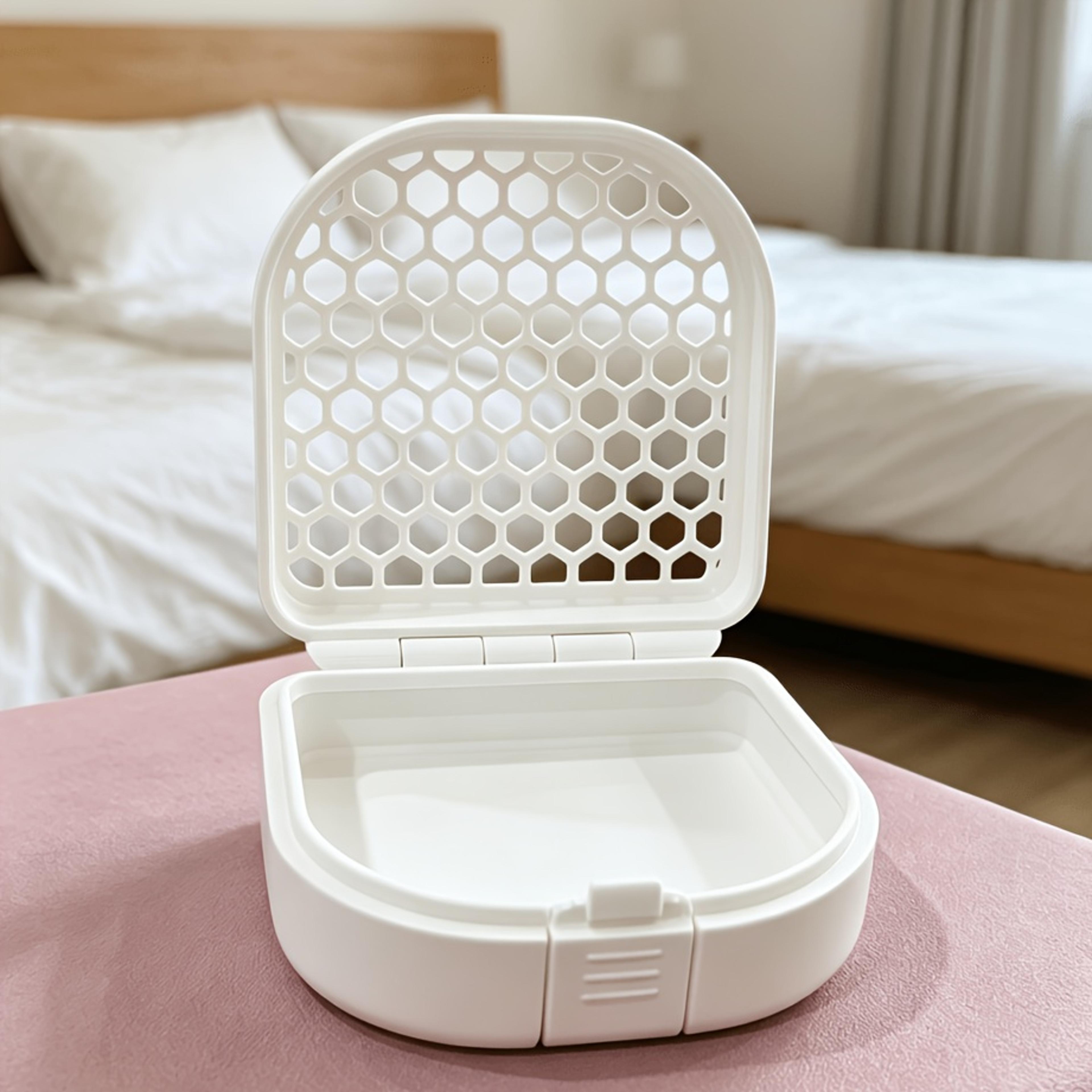 Breathable Mesh Storage Box Retainer Case With Snap Lid For Jewelry And Small Items 2