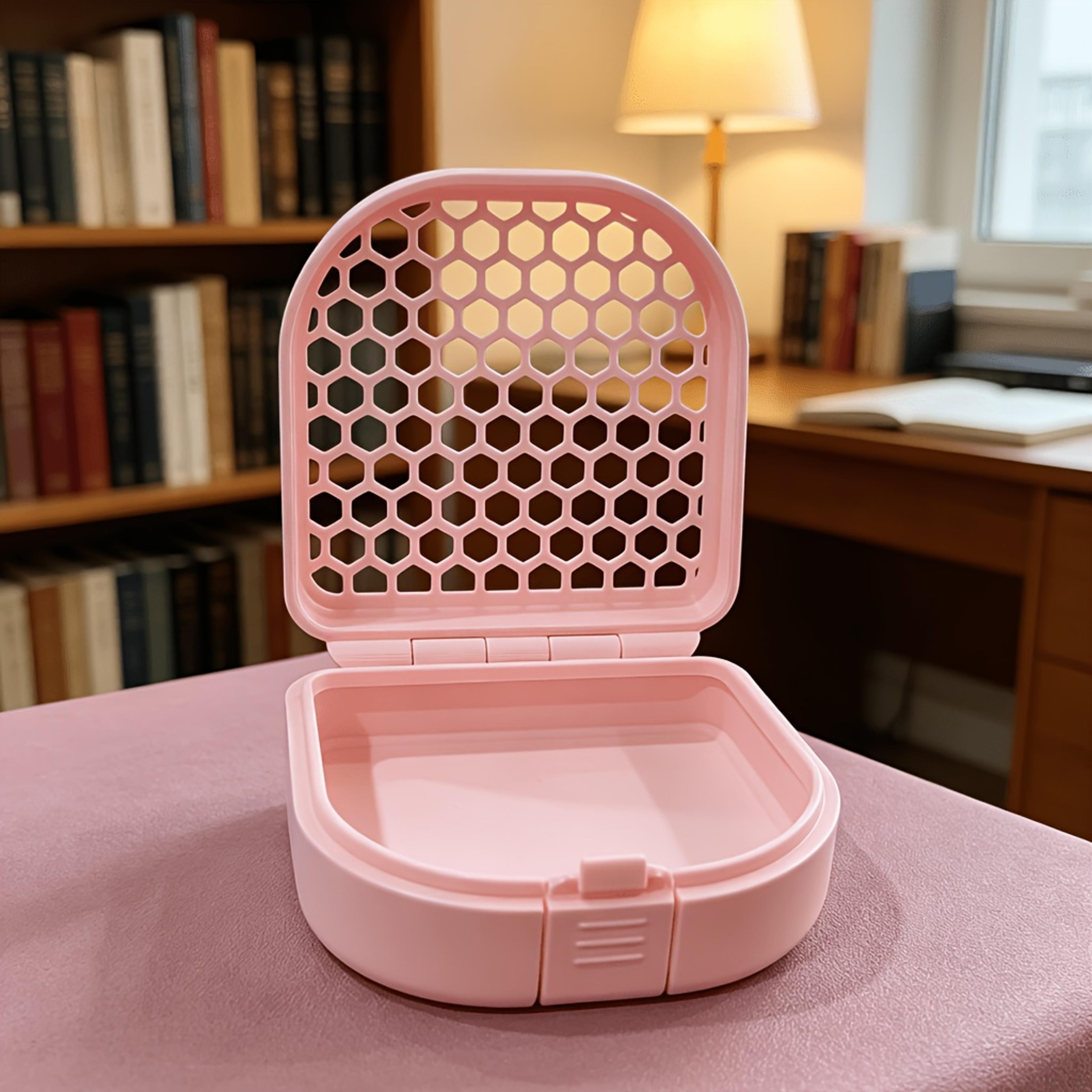 Breathable Mesh Storage Box Retainer Case With Snap Lid For Jewelry And Small Items 4