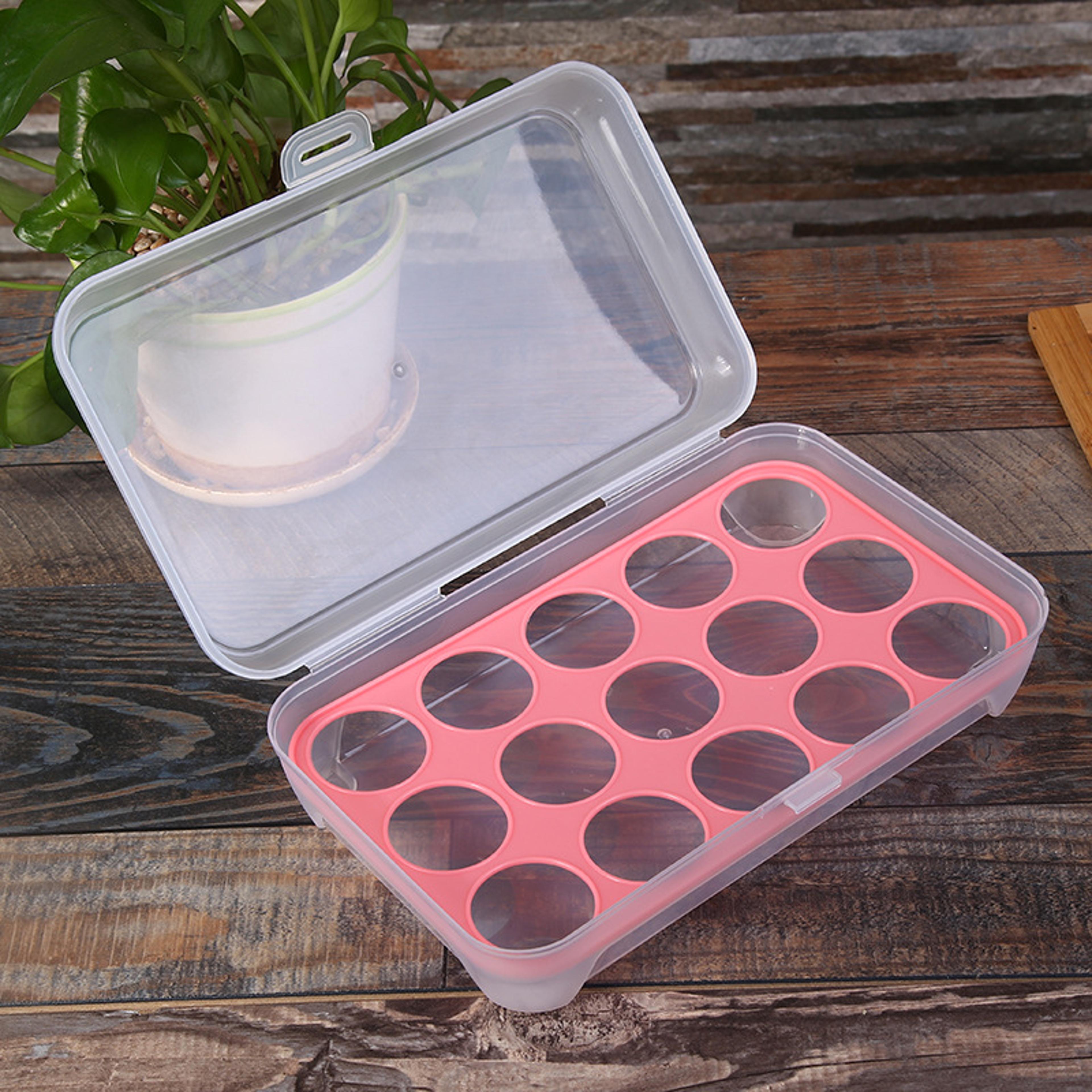 Stackable Egg Storage Container With Lid Egg Holder For Refrigerator Organization 5