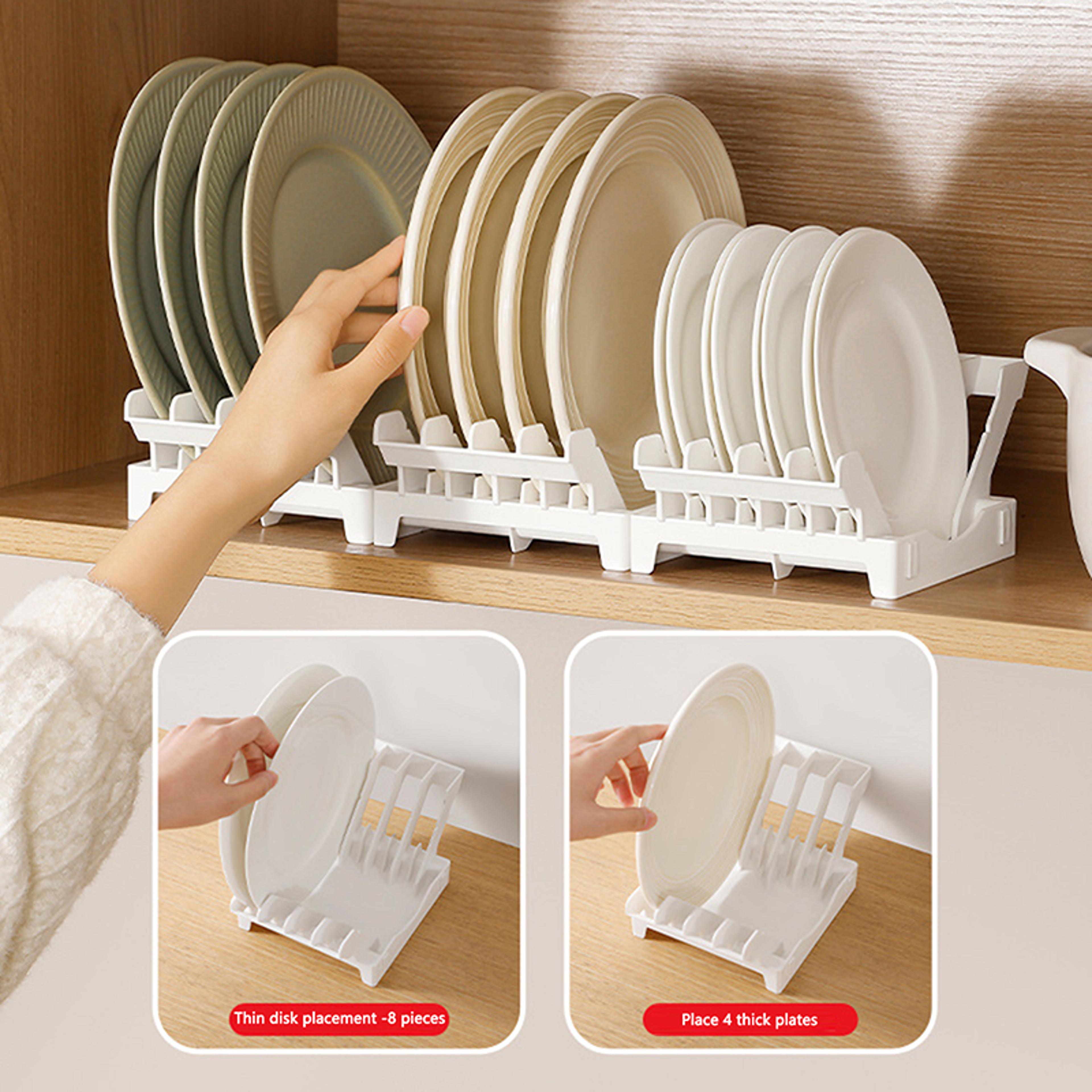 Vertical Dish Organizer Rack Dish Drying Rack for Kitchen Counter Storage