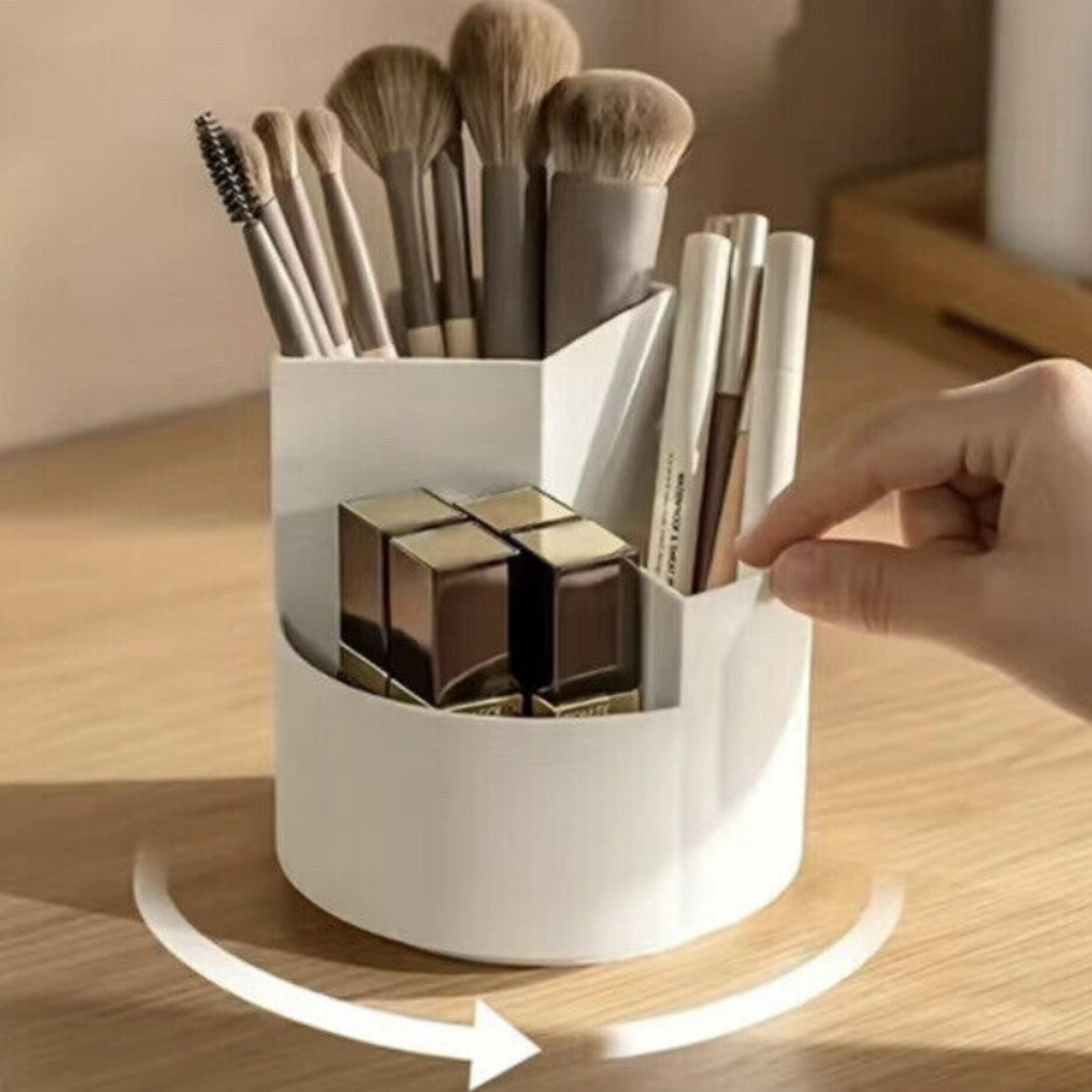 Rotating Pen Holder Large Capacity Desk Organizer Pencil Storage Box 1