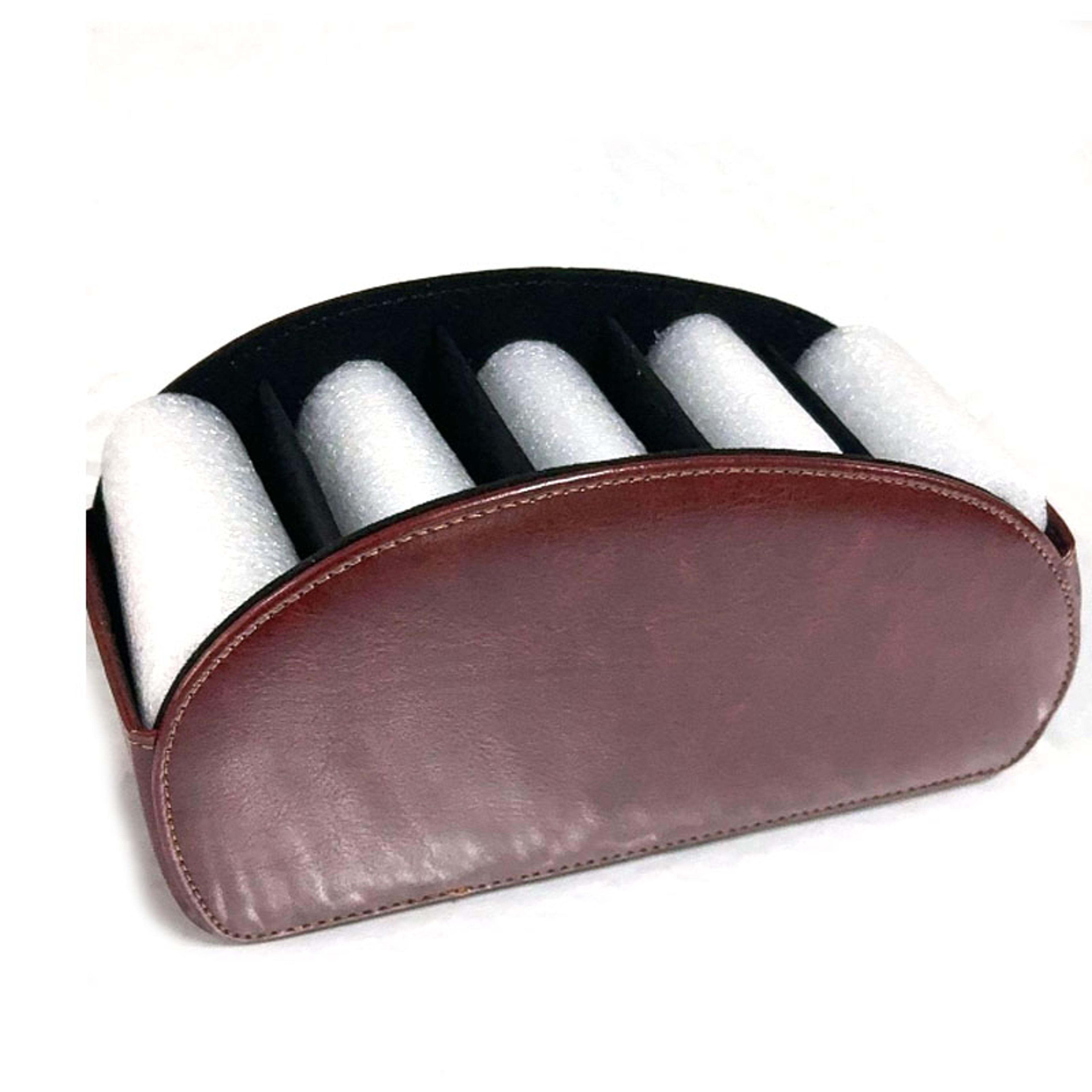 Luxury PU Leather Desk Organizer With Grid Remote Control Holder And Cosmetic Storage Box 7