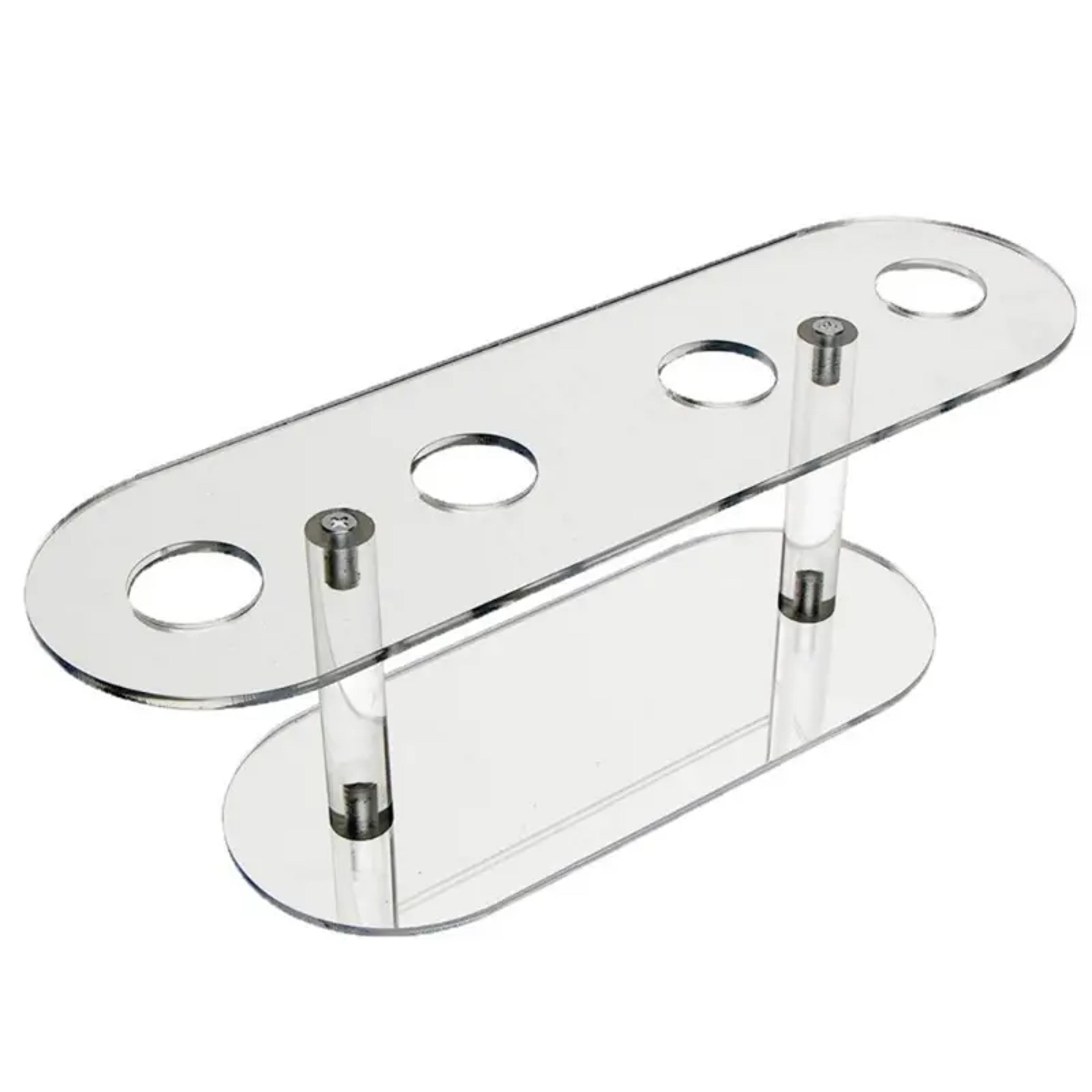 Transparent Acrylic Hole Ice Cream Cone Holder Dessert Display Rack 4