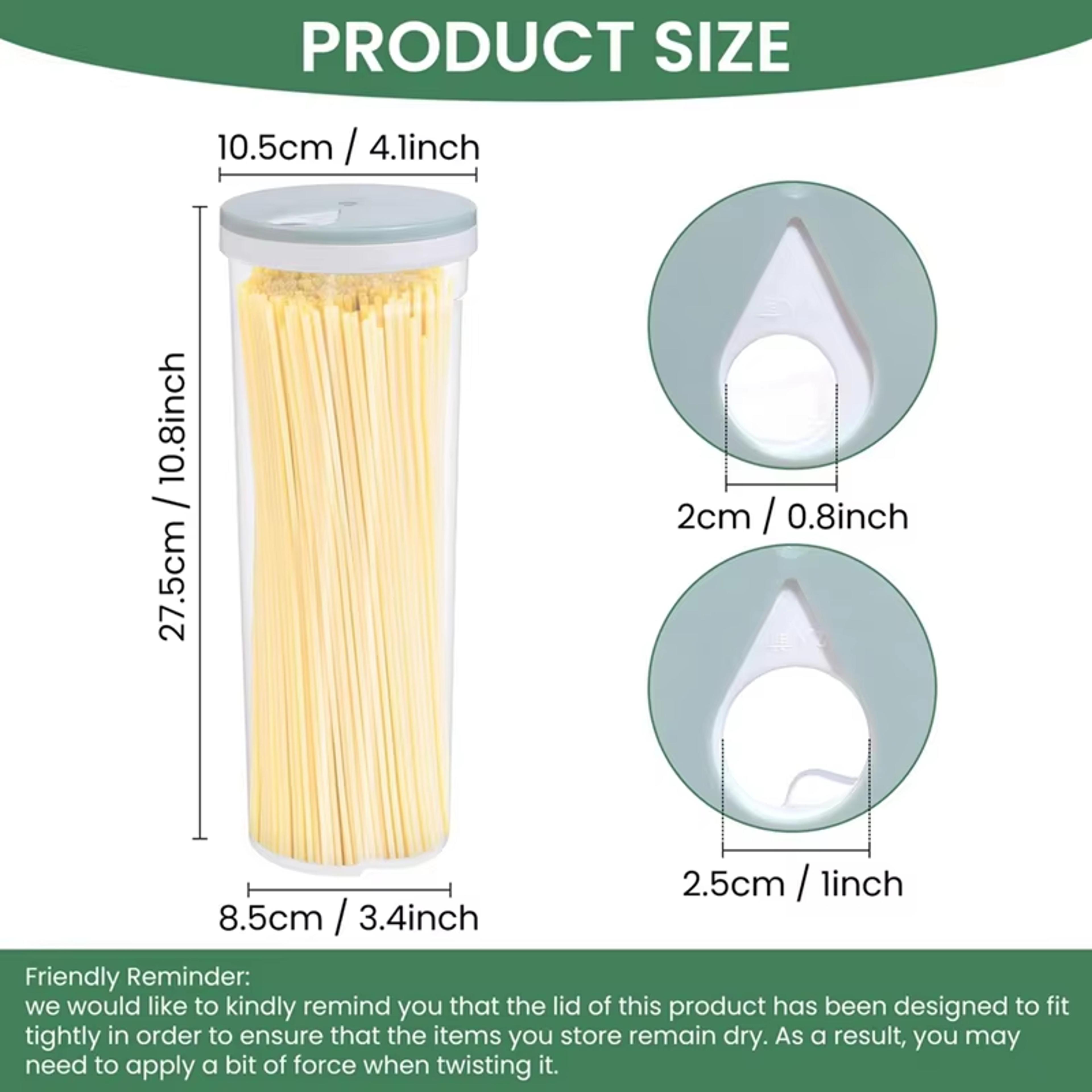 Noodle Storage Container With Quantitative Divider For Kitchen Organization 5