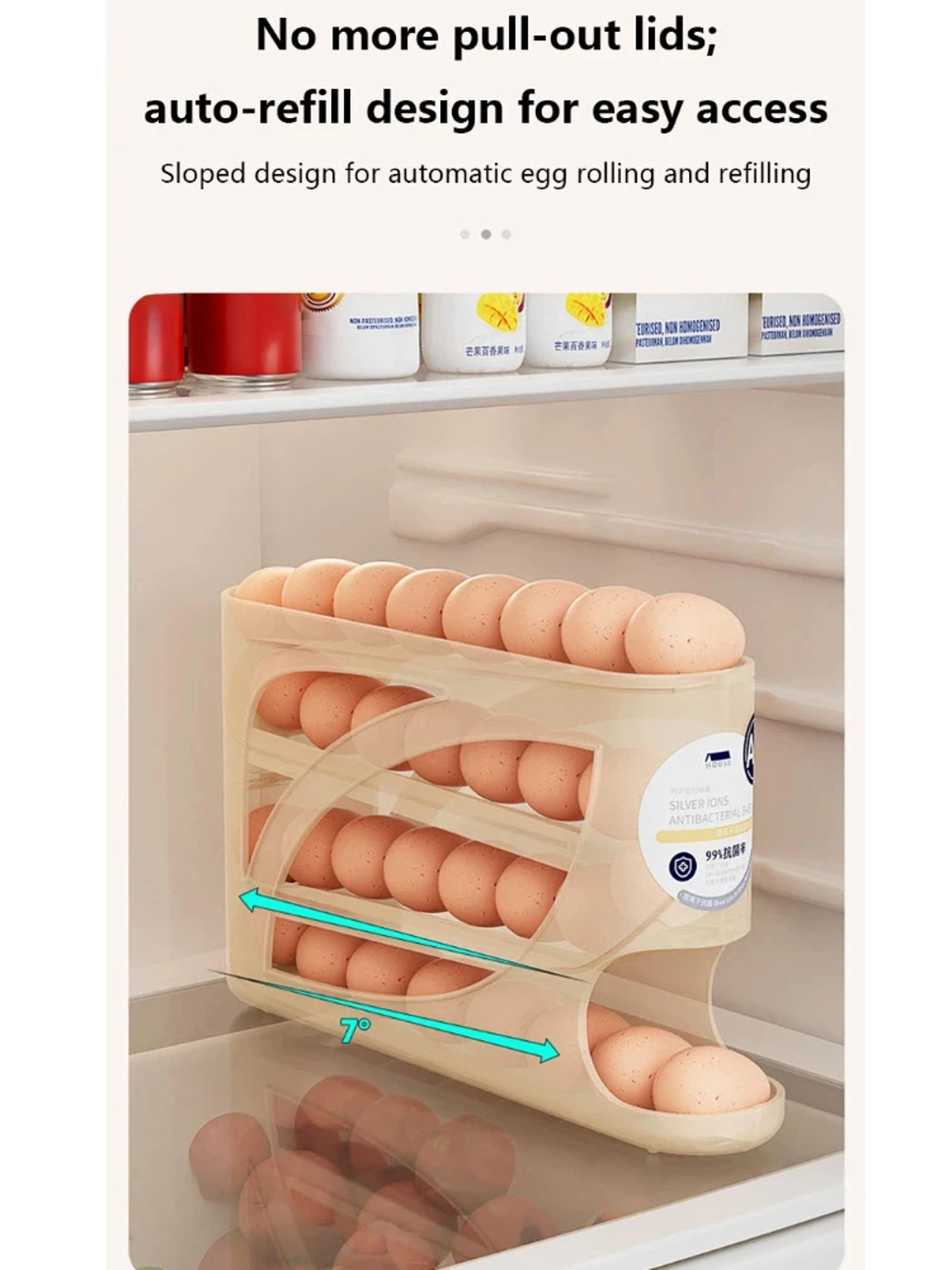 RollEase Automatic Rolling Egg Holder For Refrigerator Door 3