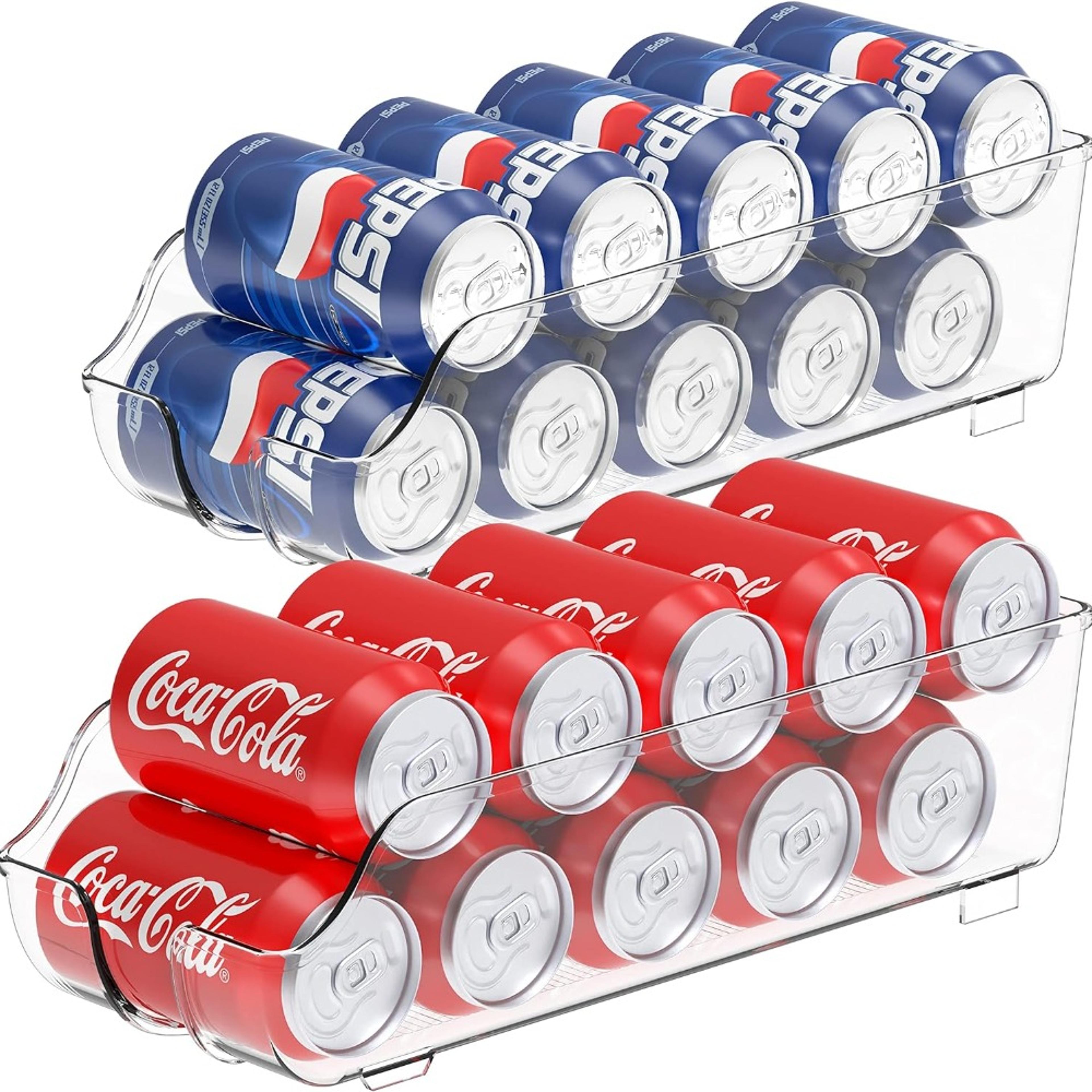 Soda Can Organizer Refrigerator Can Dispenser And Fridge Storage Rack 1