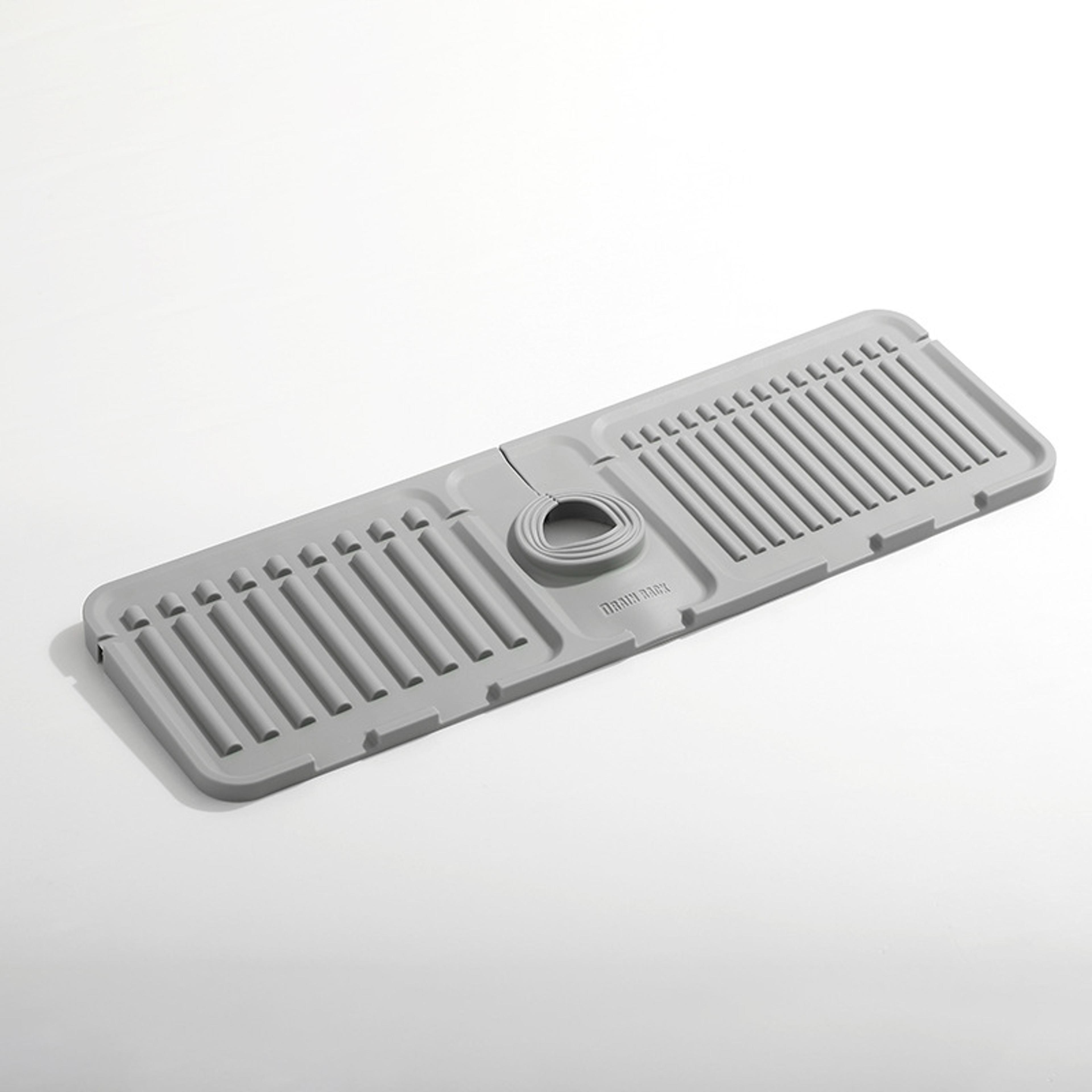 QuickDry Stone Faucet Mat For Kitchen Sink Countertop Draining Tray 6