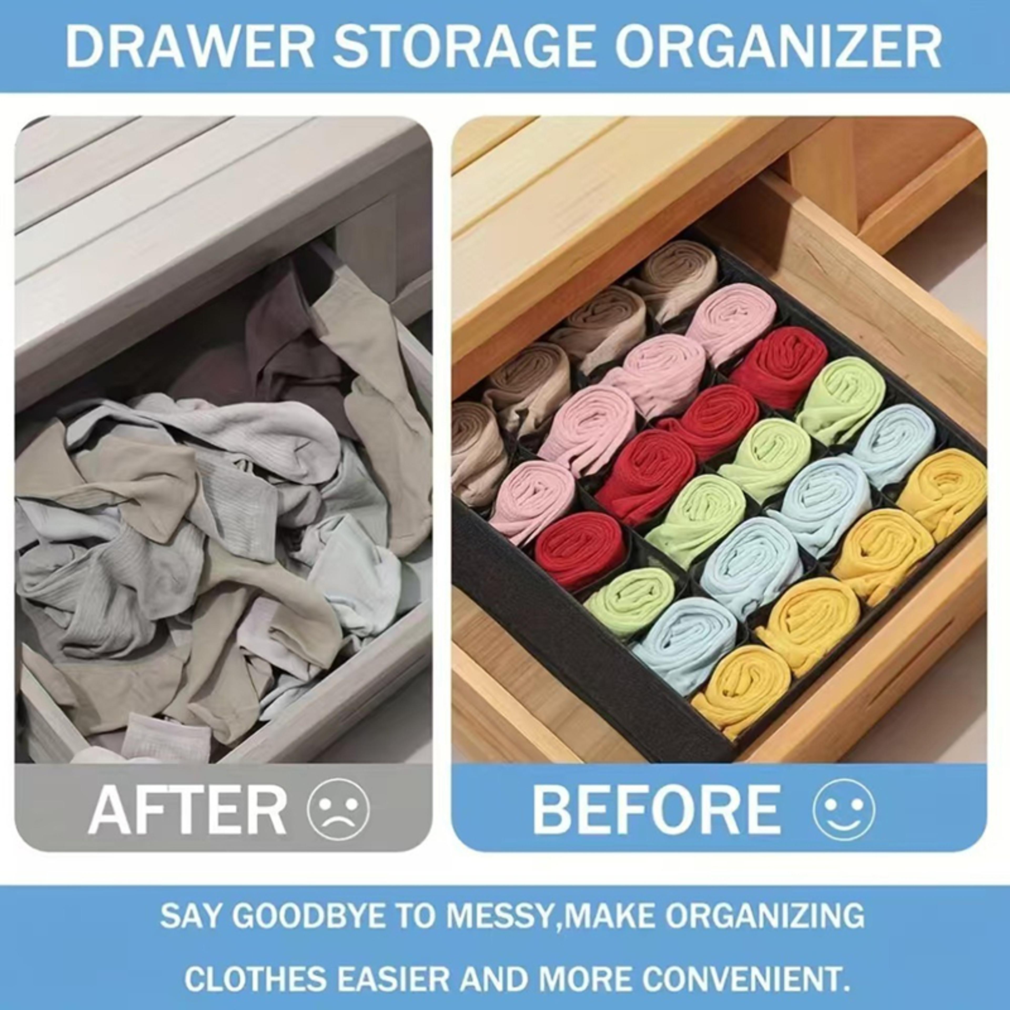 Underwear Organizer Foldable Drawer Storage Box For Closet And Socks 4