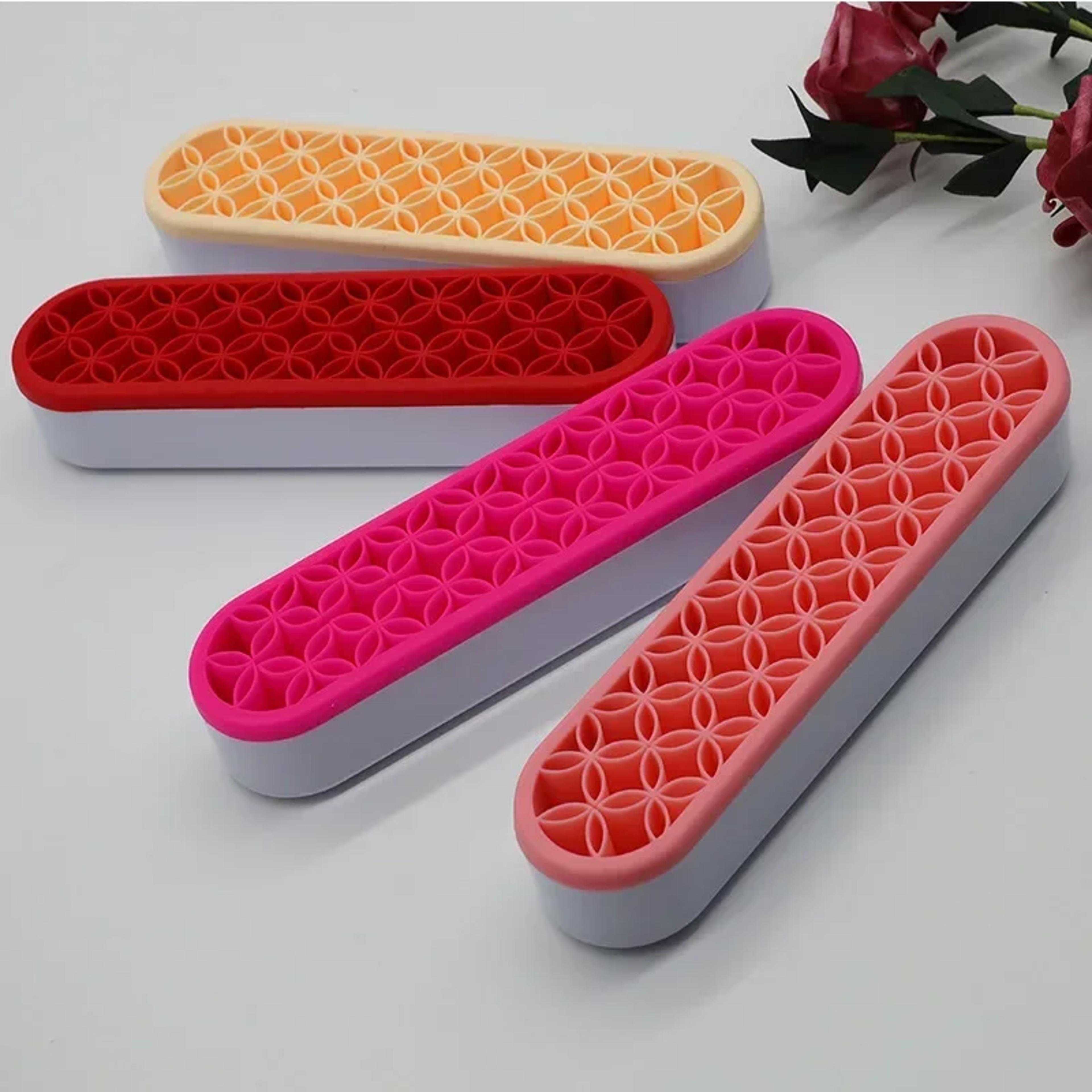 Silicone Makeup Brush Holder And Nail Pen Storage Drying Rack 5