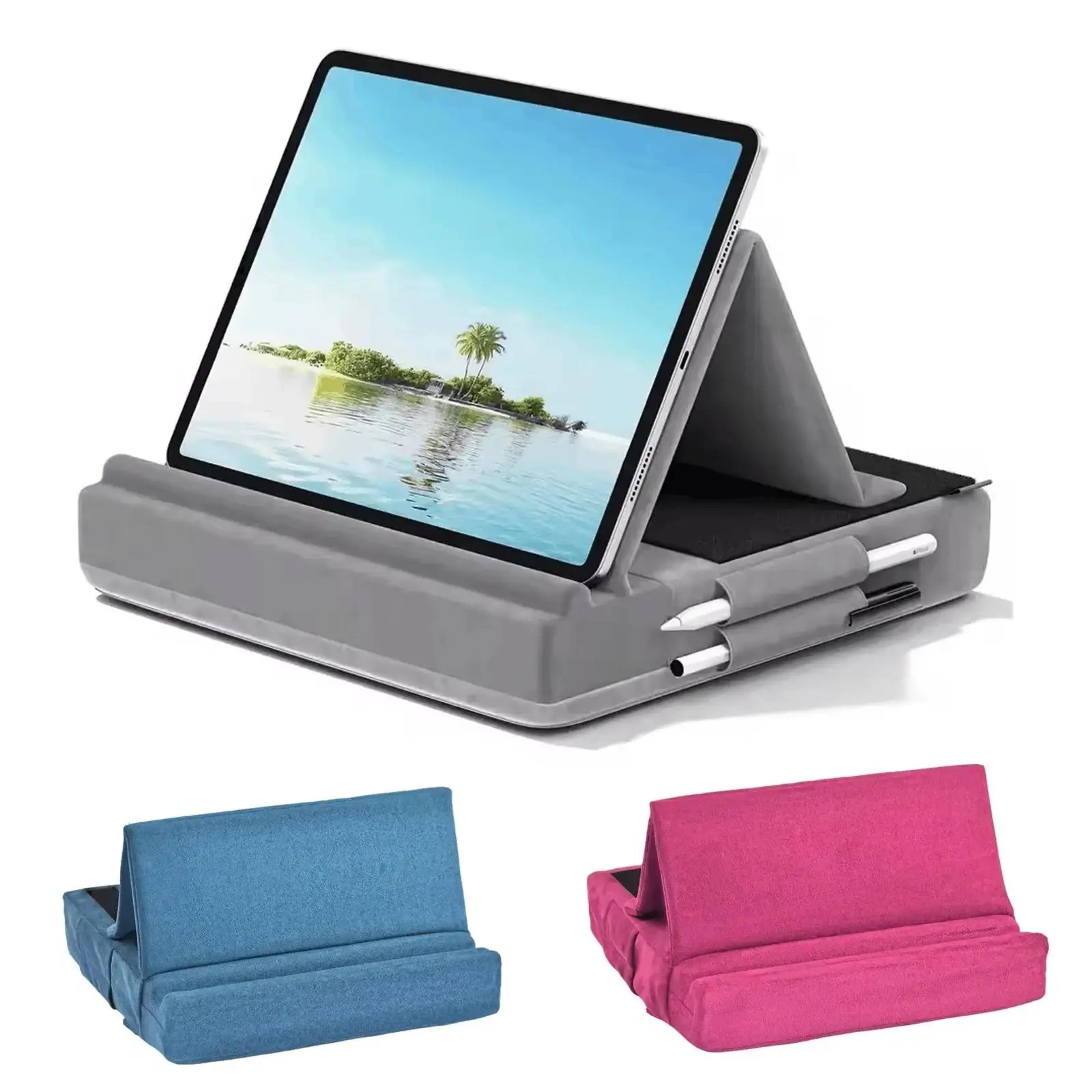 Tablet Pillow Stand Foldable IPad Holder Adjustable Bed And Desk Stand With Storage 0