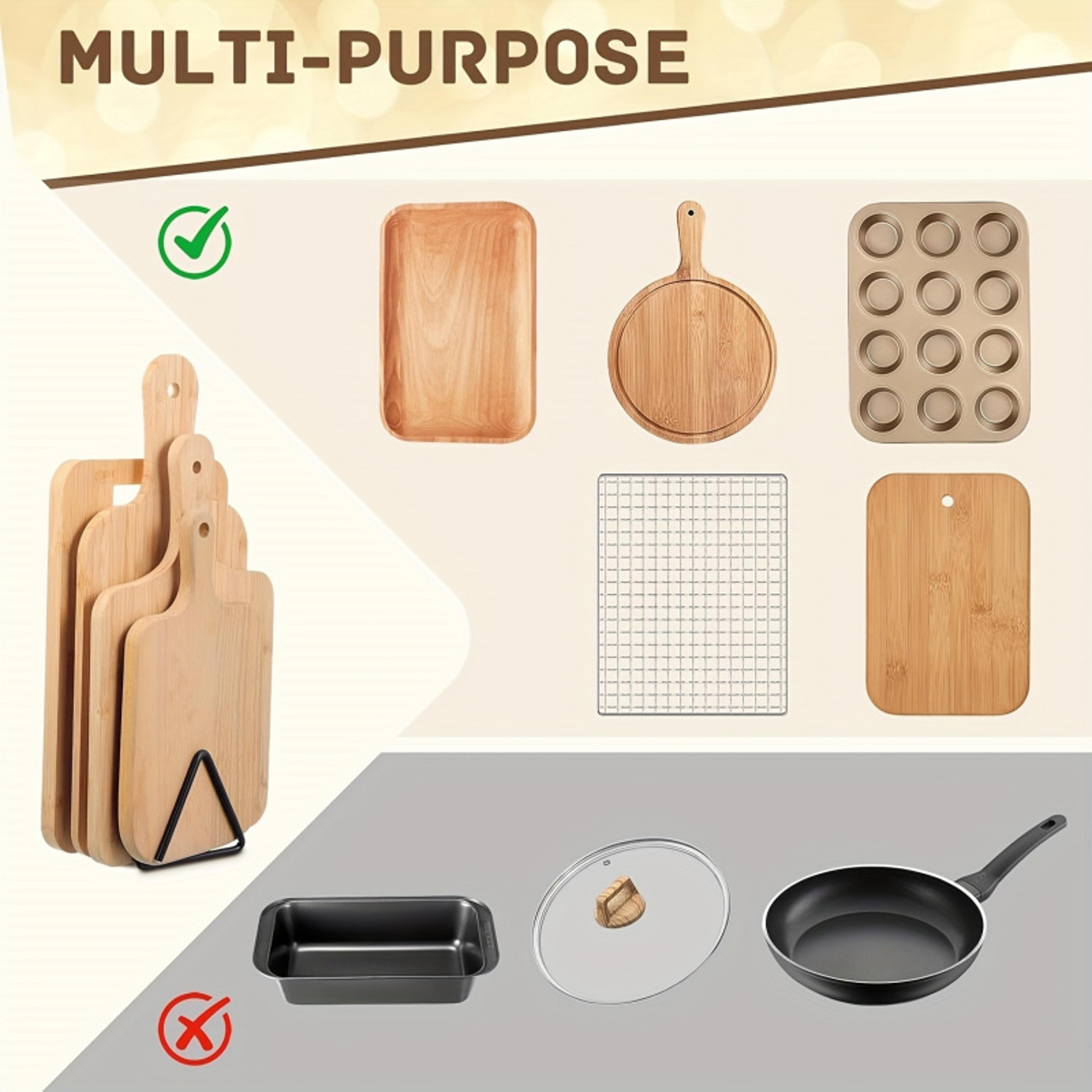 Metal Cutting Board Holder Rack Space Saving Kitchen Organizer 1