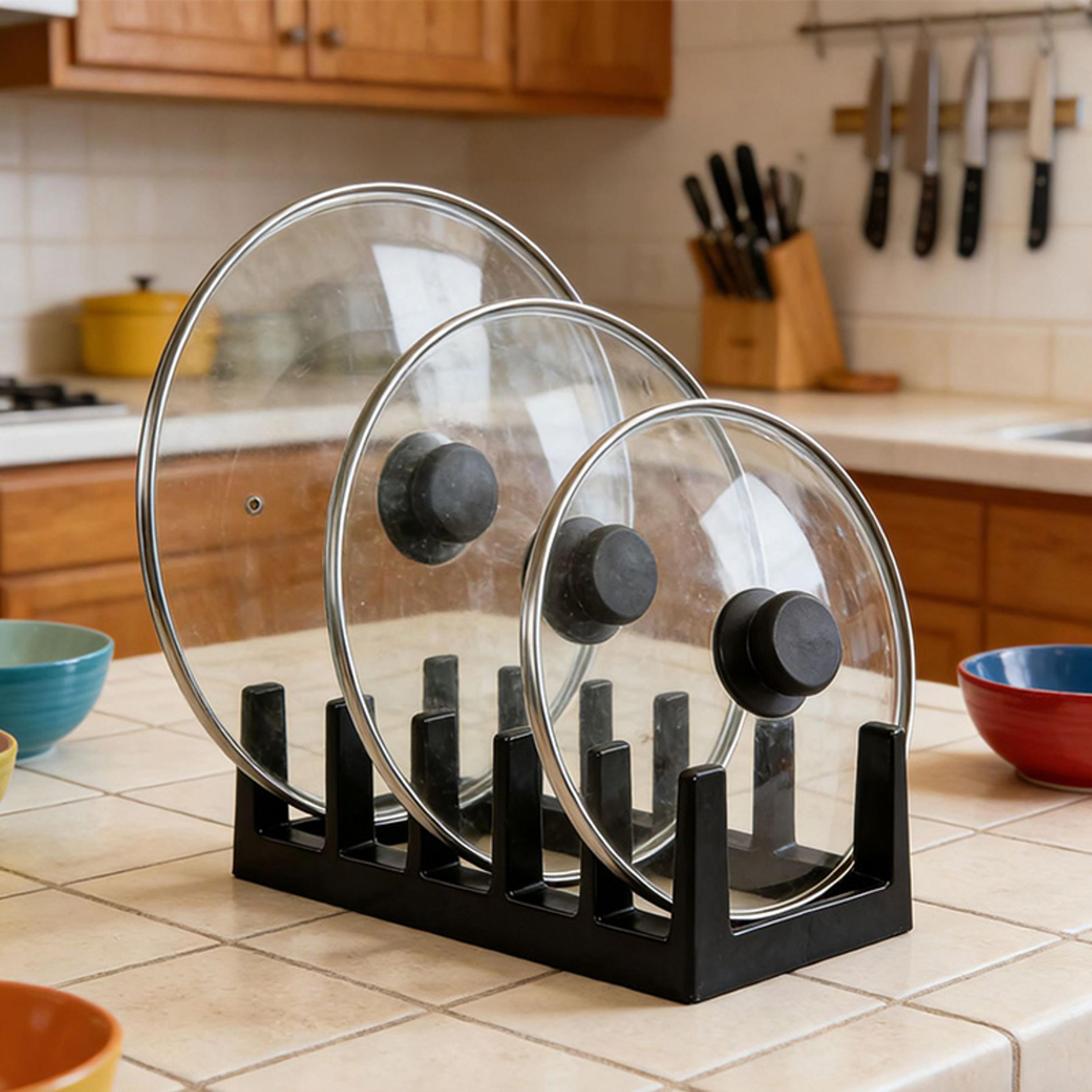 Pot Lid Organizer Space Saving Kitchen Cabinet Organizer 2