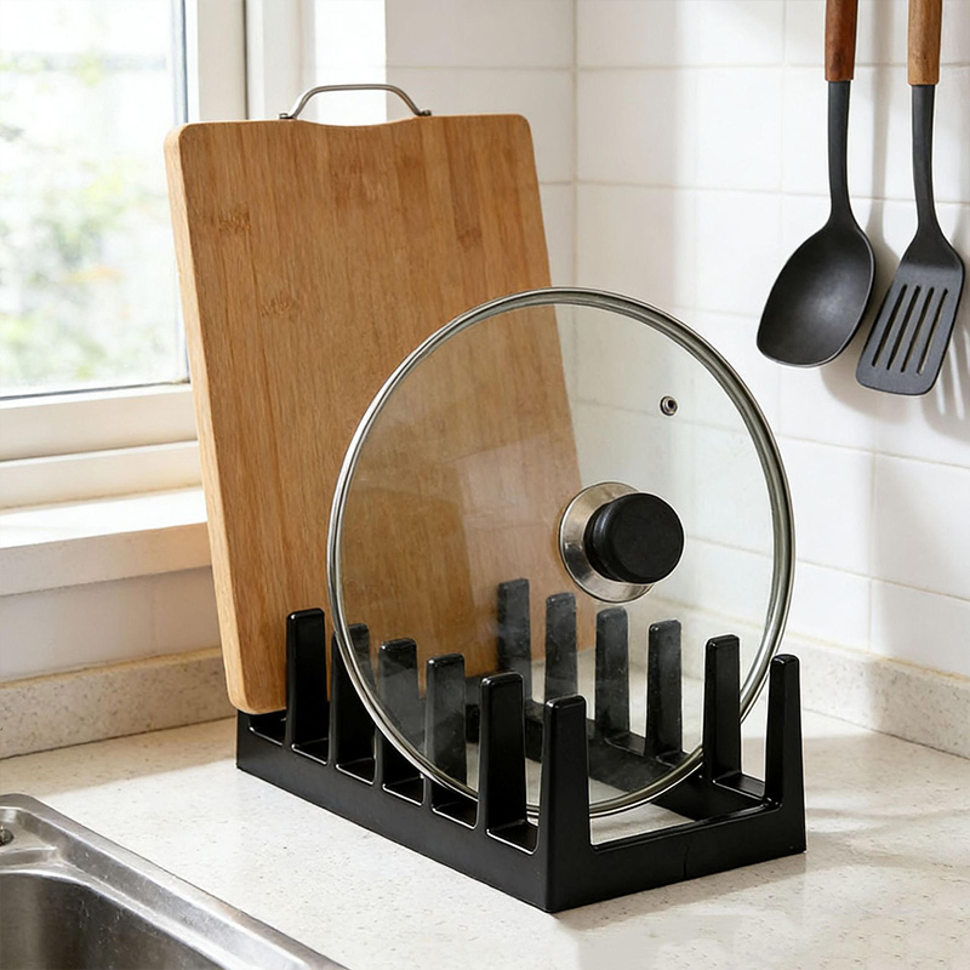 Pot Lid Organizer Space Saving Kitchen Cabinet Organizer 3