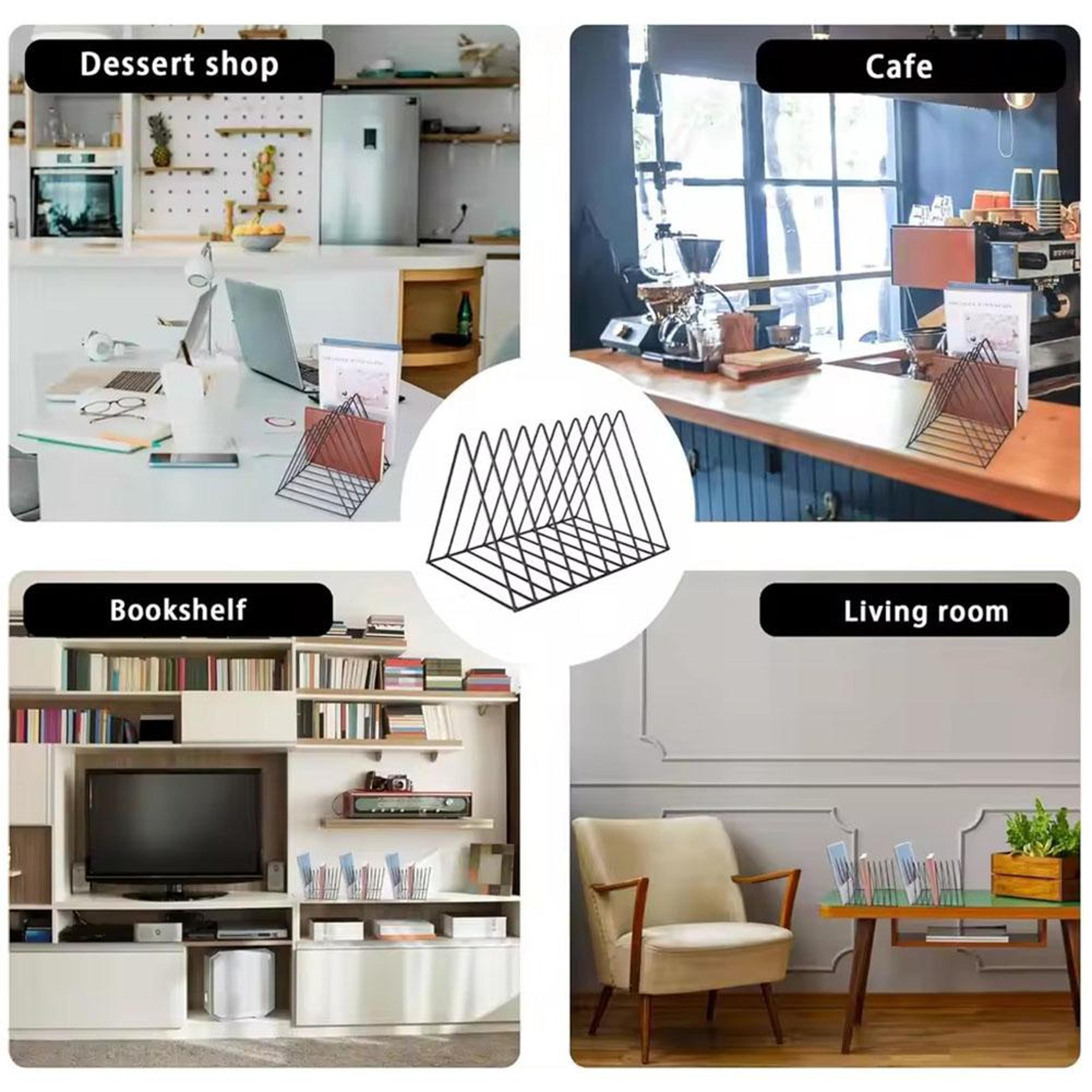 Nine Grid Vinyl Record Storage Rack And Album Display Organizer 4