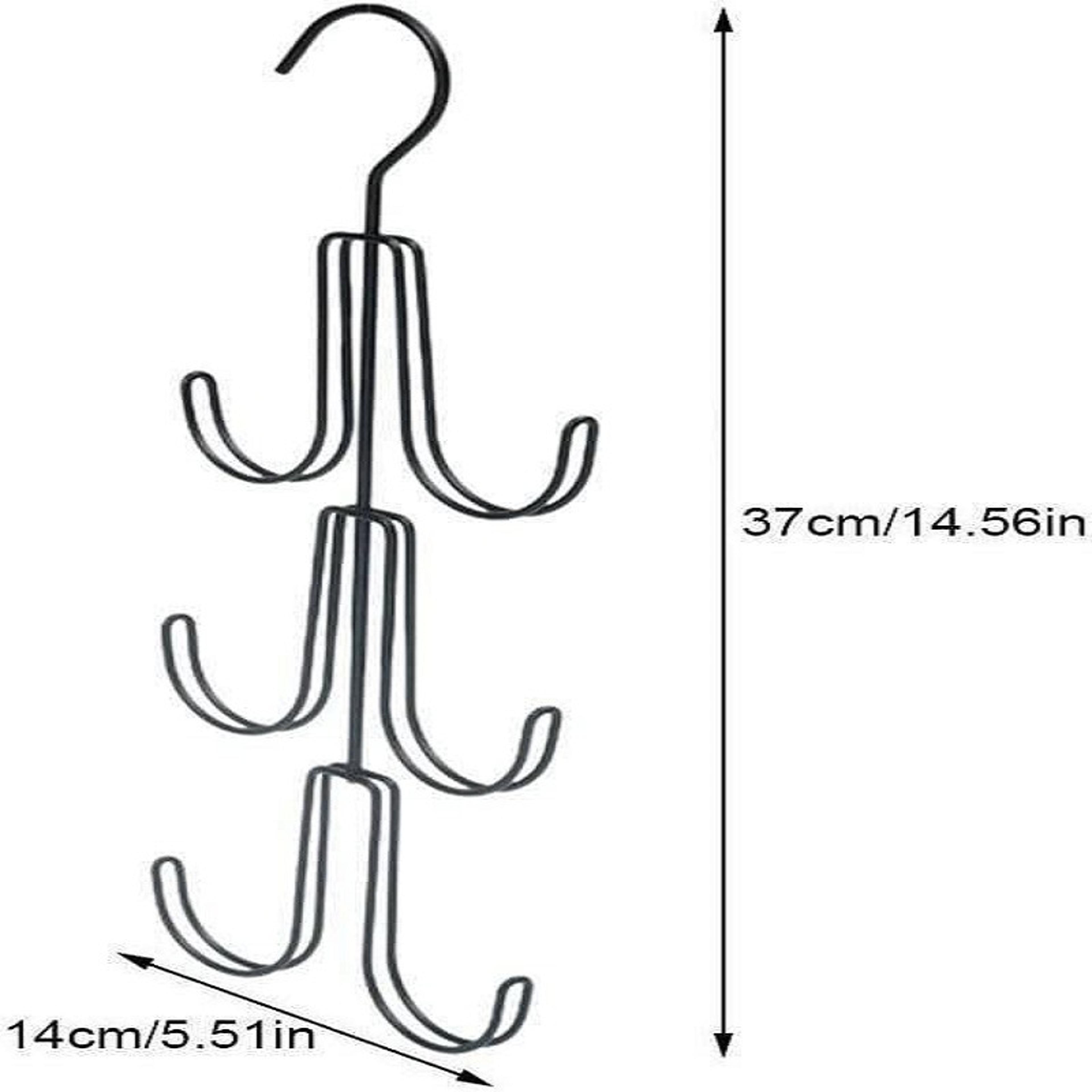 Rotating Multi Layer Closet Organizer Hanger For Hats Belts Bags And Scarves 5