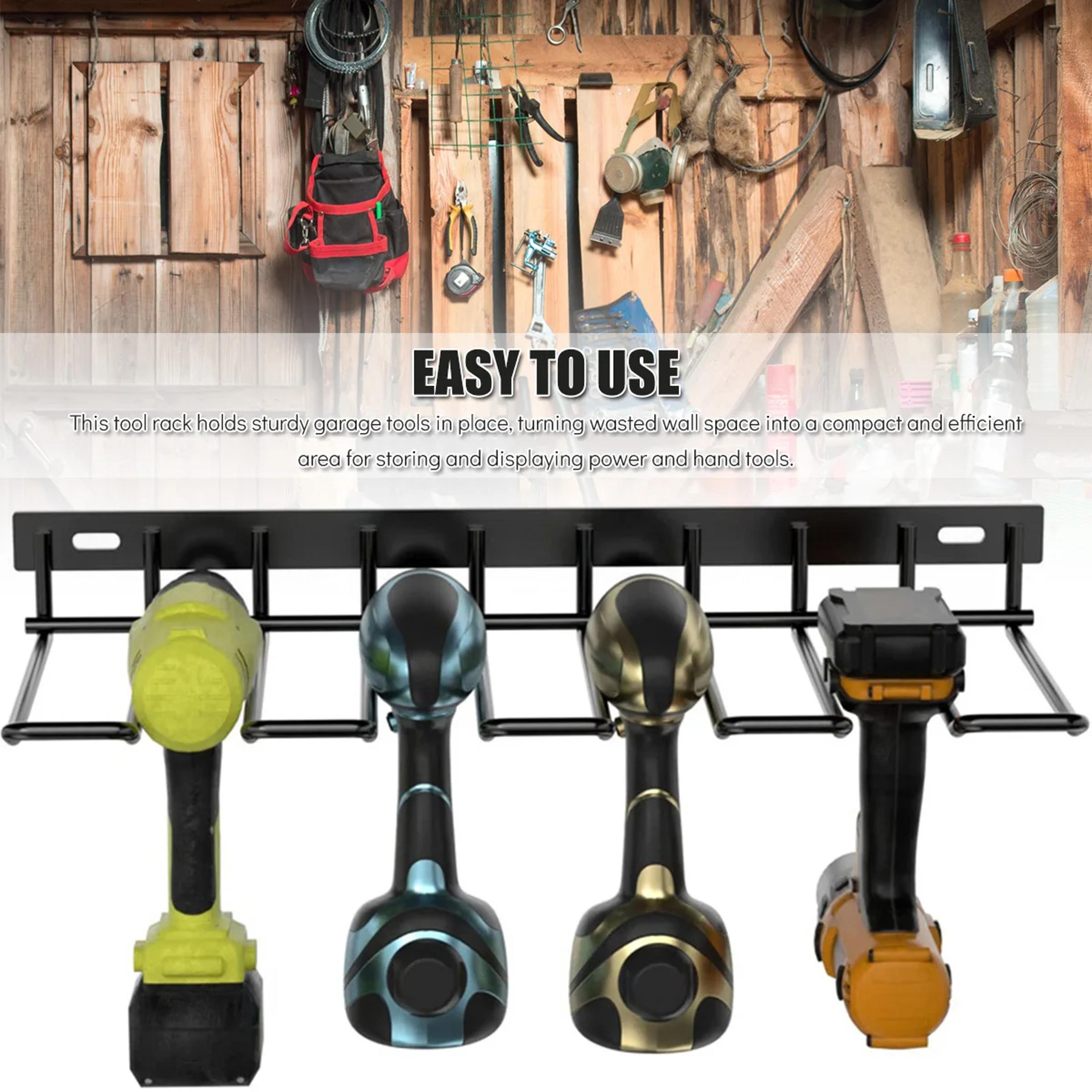Wall Mount Power Tool Organizer And Drill Holder Storage Rack 3