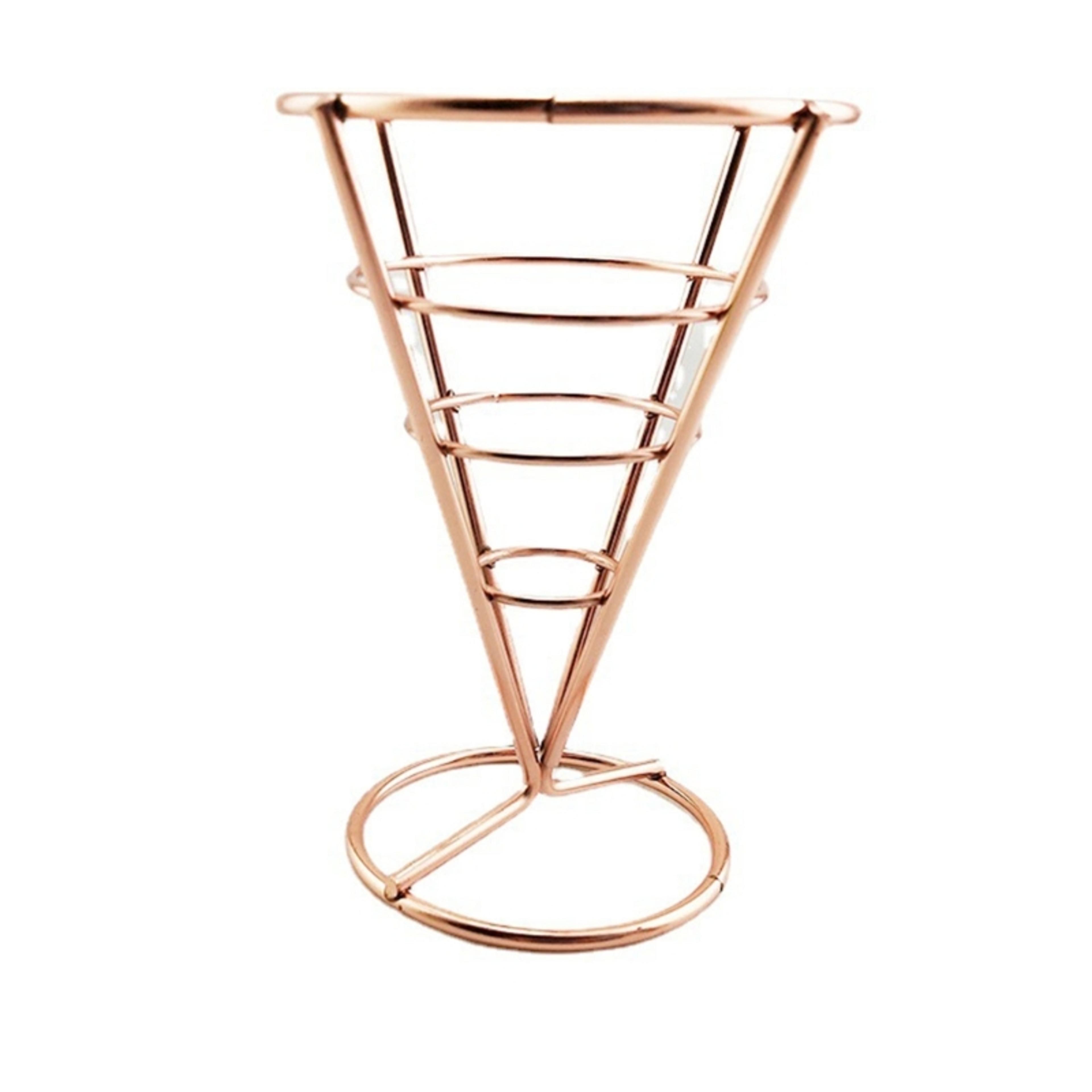 French Fry Holder Stand Decorative Snack Cone Rack For Kitchen Serving And Parties 7