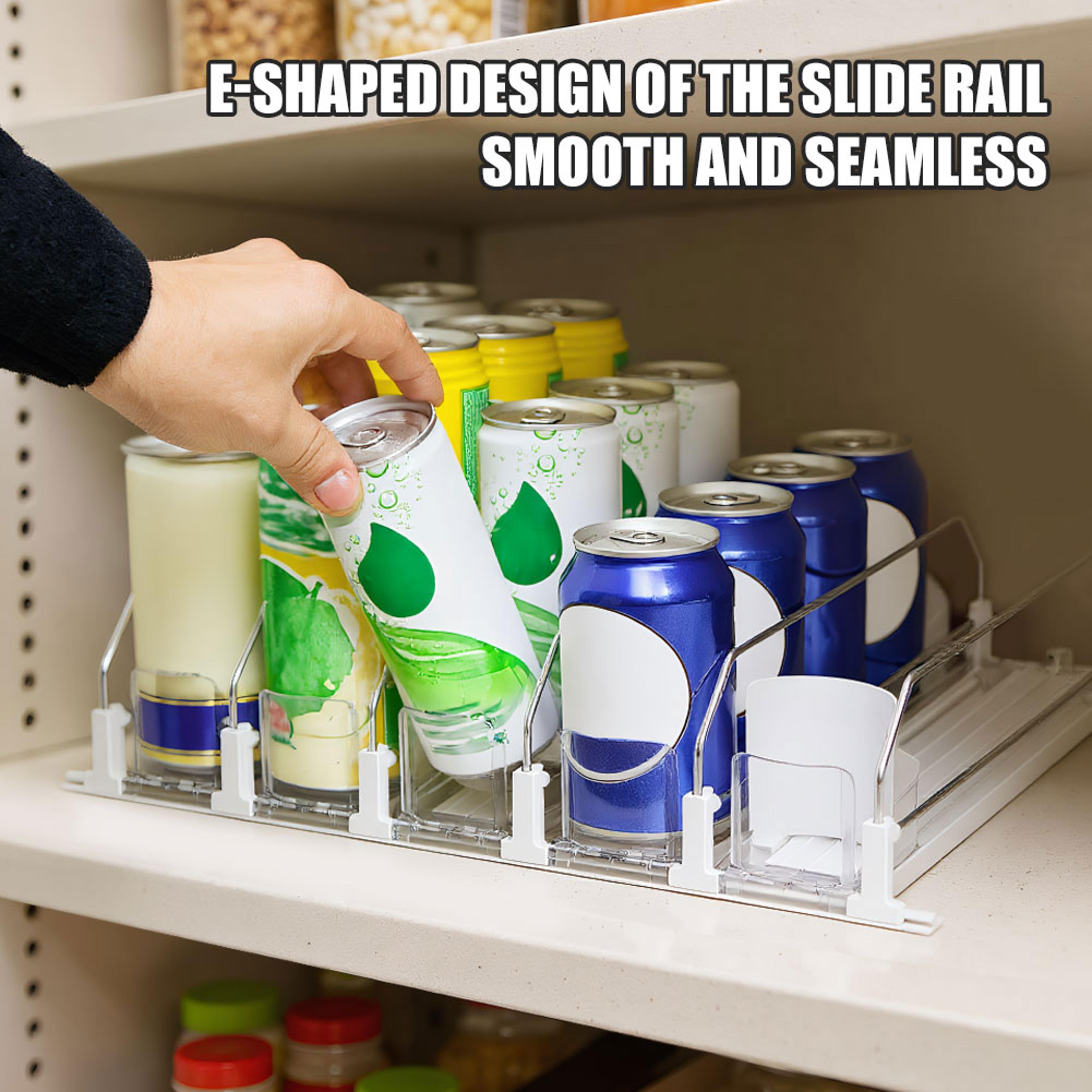 Self Pushing Fridge Drink Organizer And Automatic Soda Can Dispenser 1