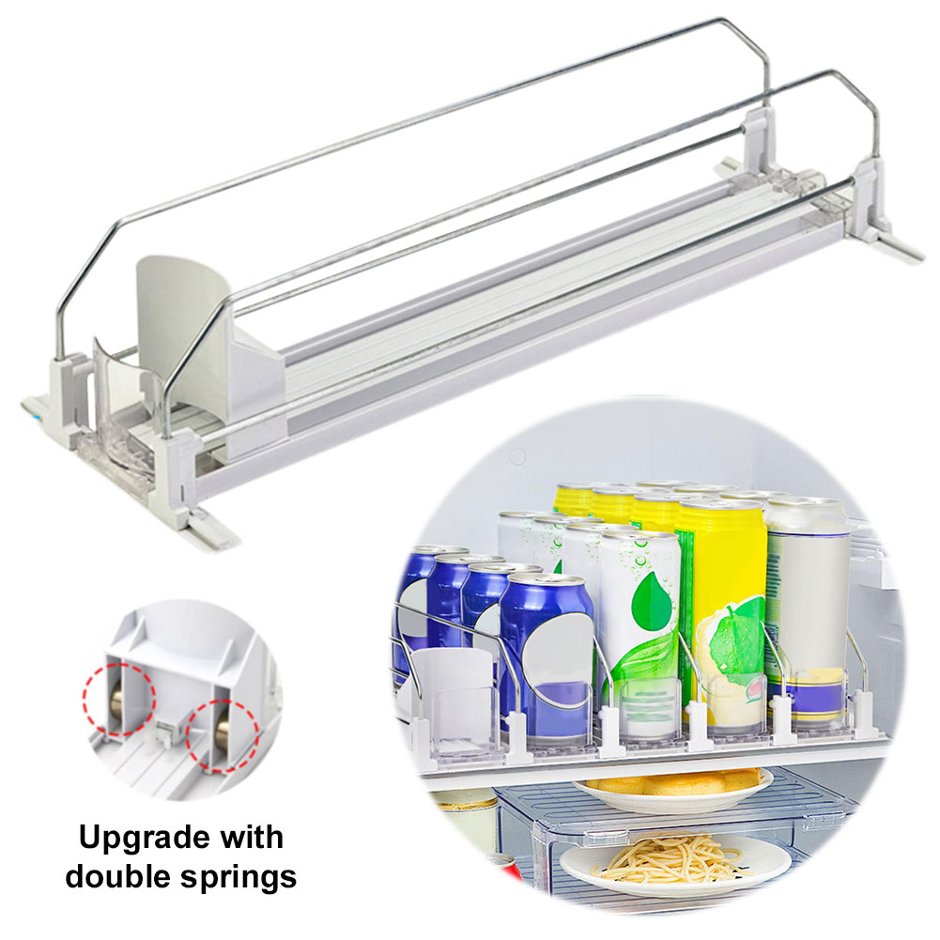 Self Pushing Fridge Drink Organizer And Automatic Soda Can Dispenser 4