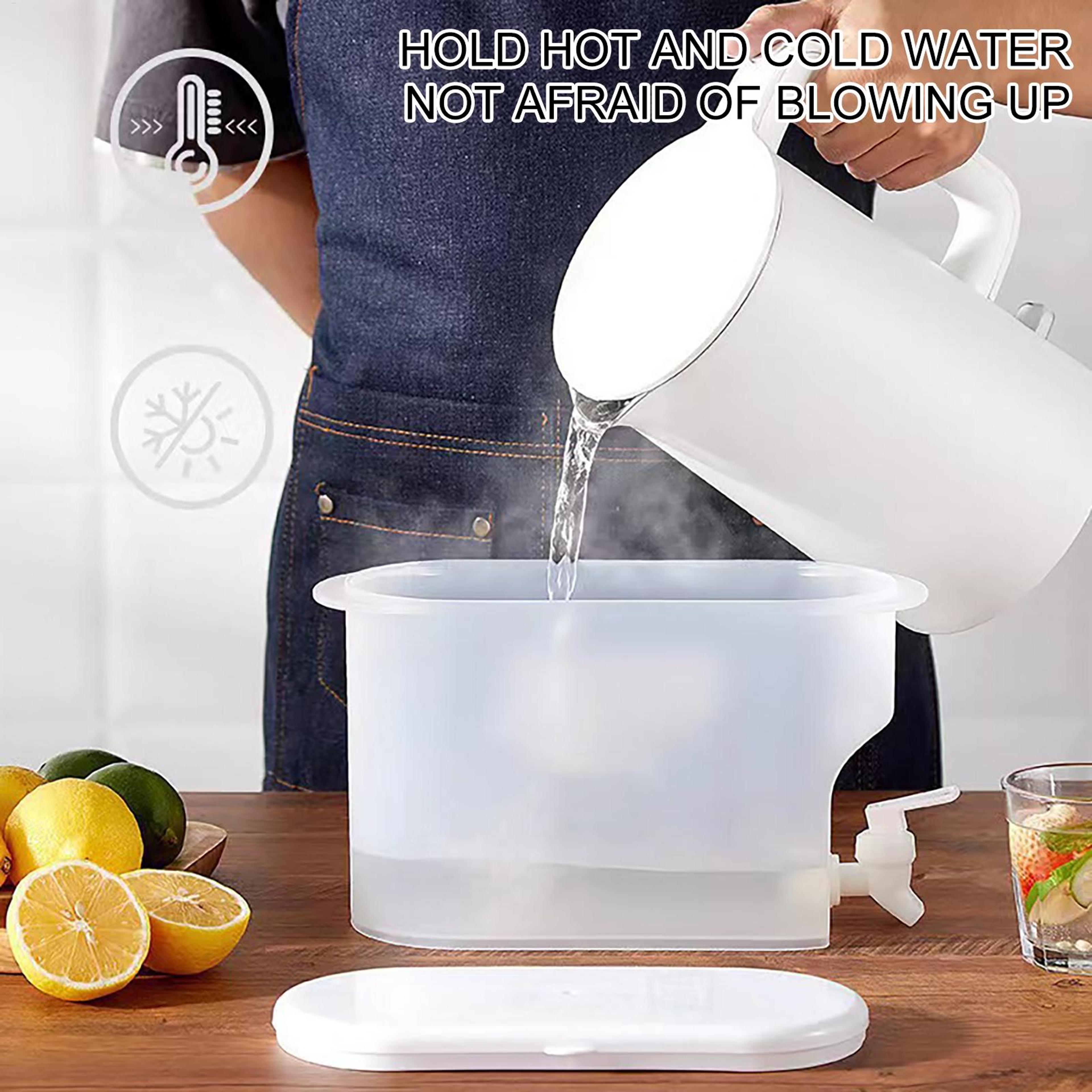 Fridge Drink Dispenser With Spout Cold Beverage Container For Juice Water And Tea 4
