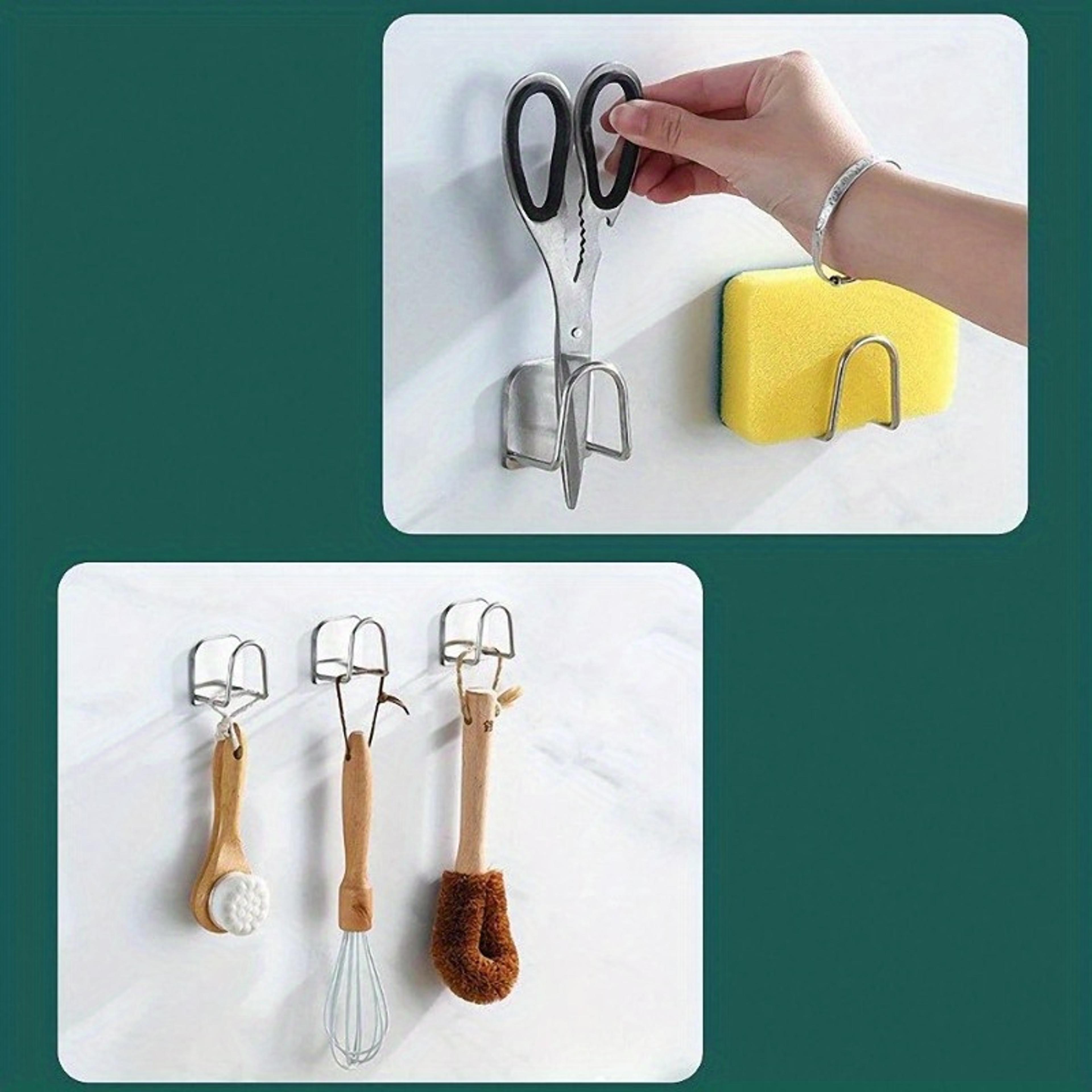 Portable Stainless Steel Sink Drain Rack Suction Cup Sponge Holder And Dish Storage Shelf 2