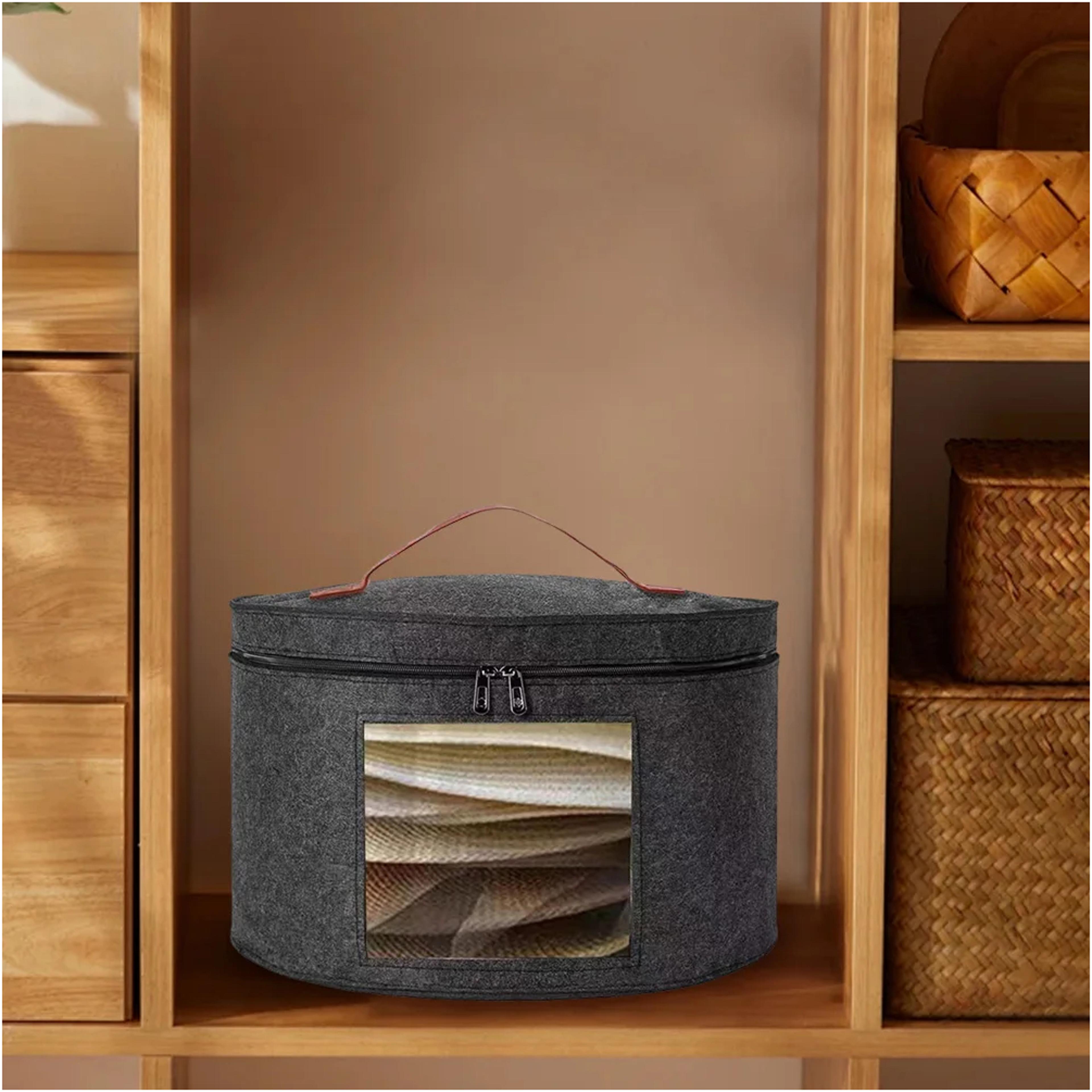 Collapsible Hat Box Travel Case With Shoulder Strap For Cowboy Hat Storage 2