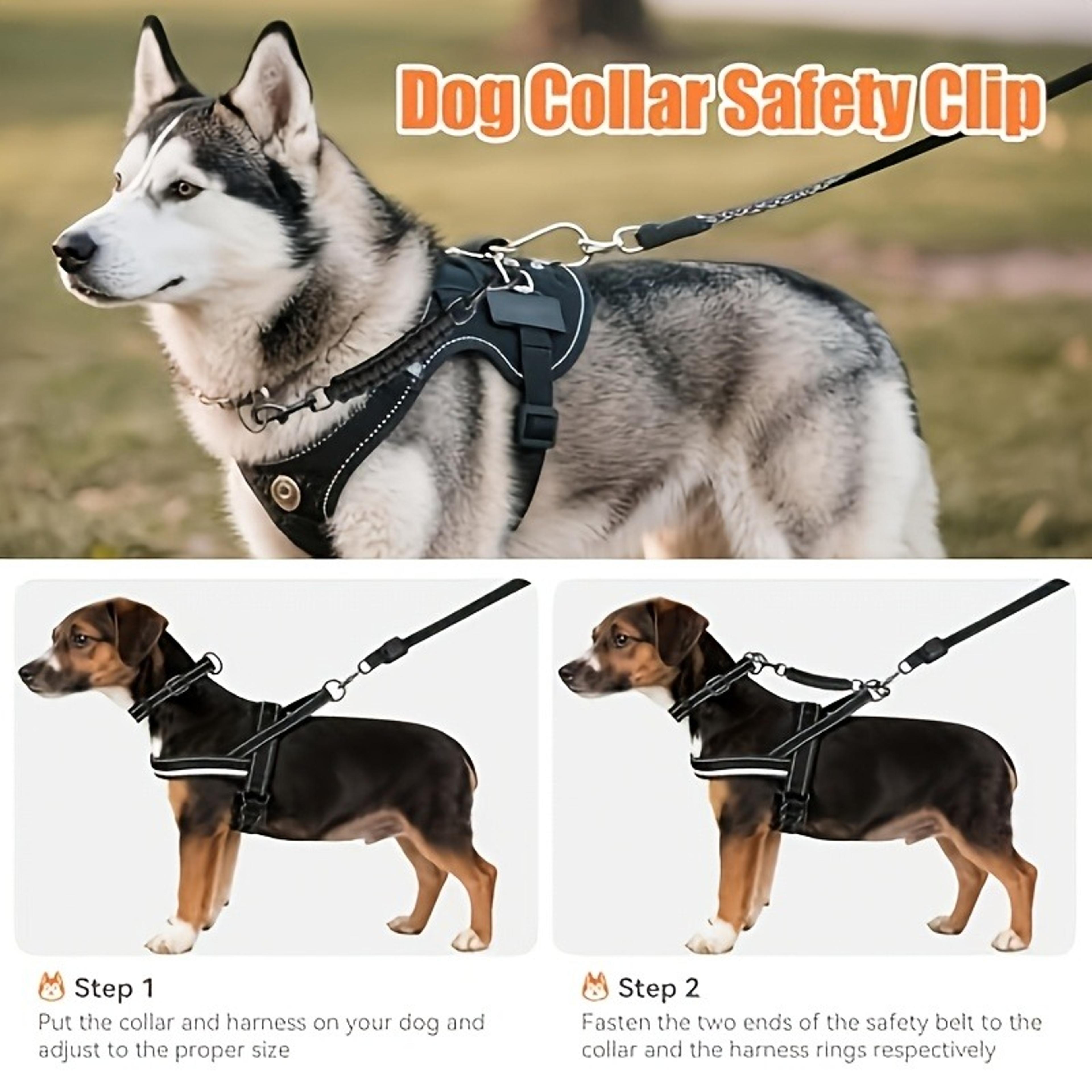 Pet Double Head Safety Clip Dog Seat Belt Adapter For Secure Walks And Travel 1