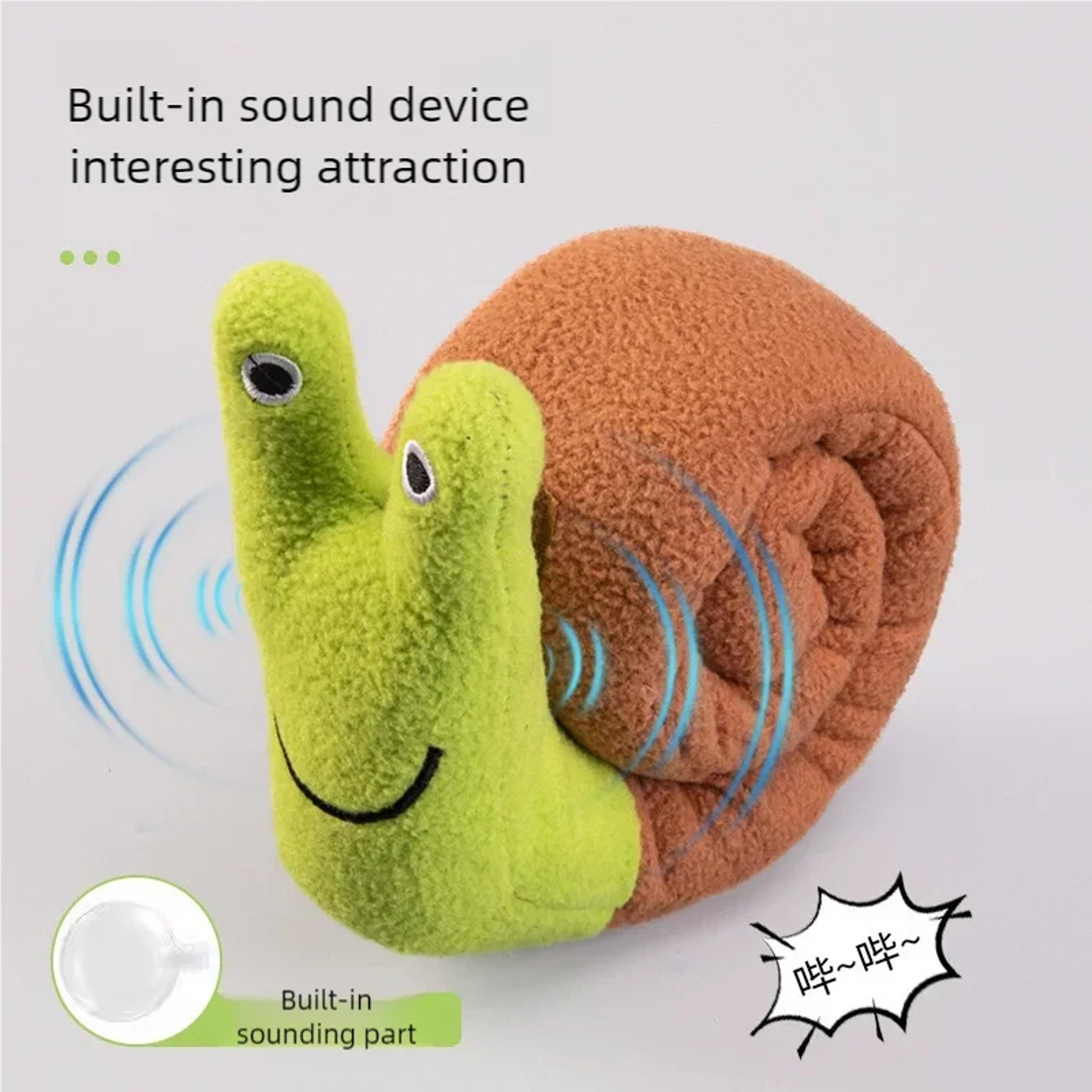 Interactive Snail Dog Chew Toy For Puppy Training And Boredom Relief 2