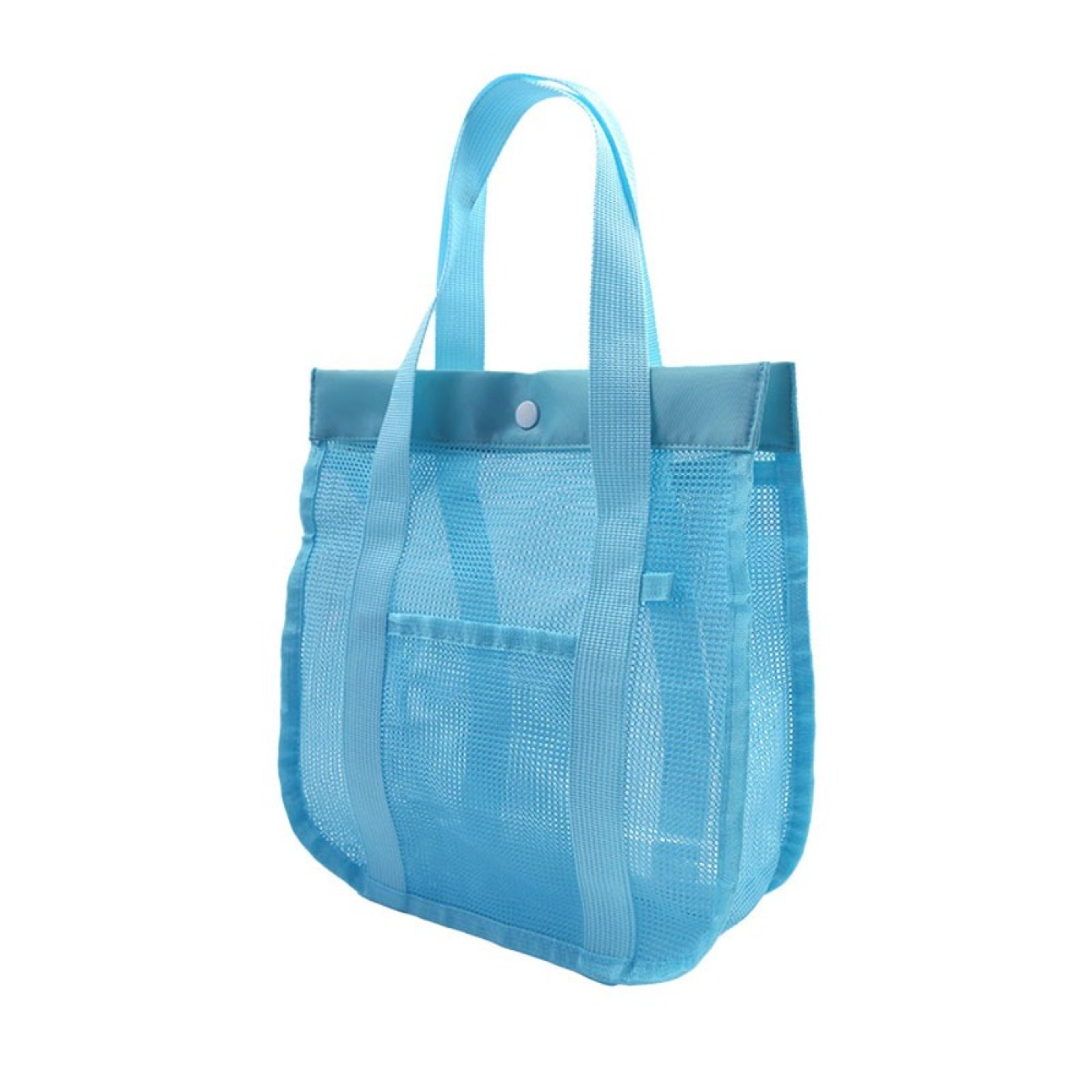 Large Capacity Mesh Bath Bag Portable Toiletry Storage Bag For Beach Swimming 5