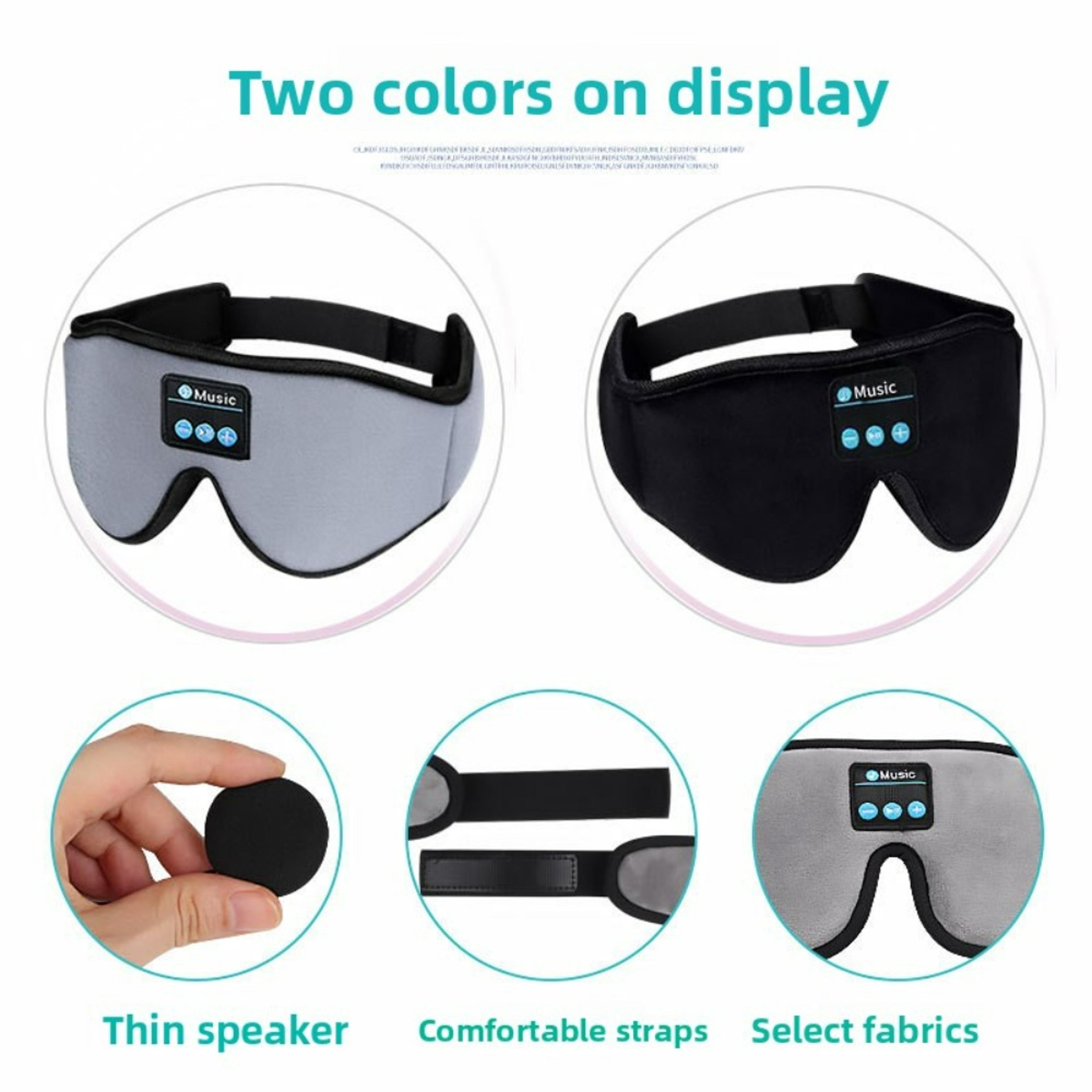Bluetooth Sleep Mask With Wireless Sleep Headphones Light Blocking Eye Cover 1