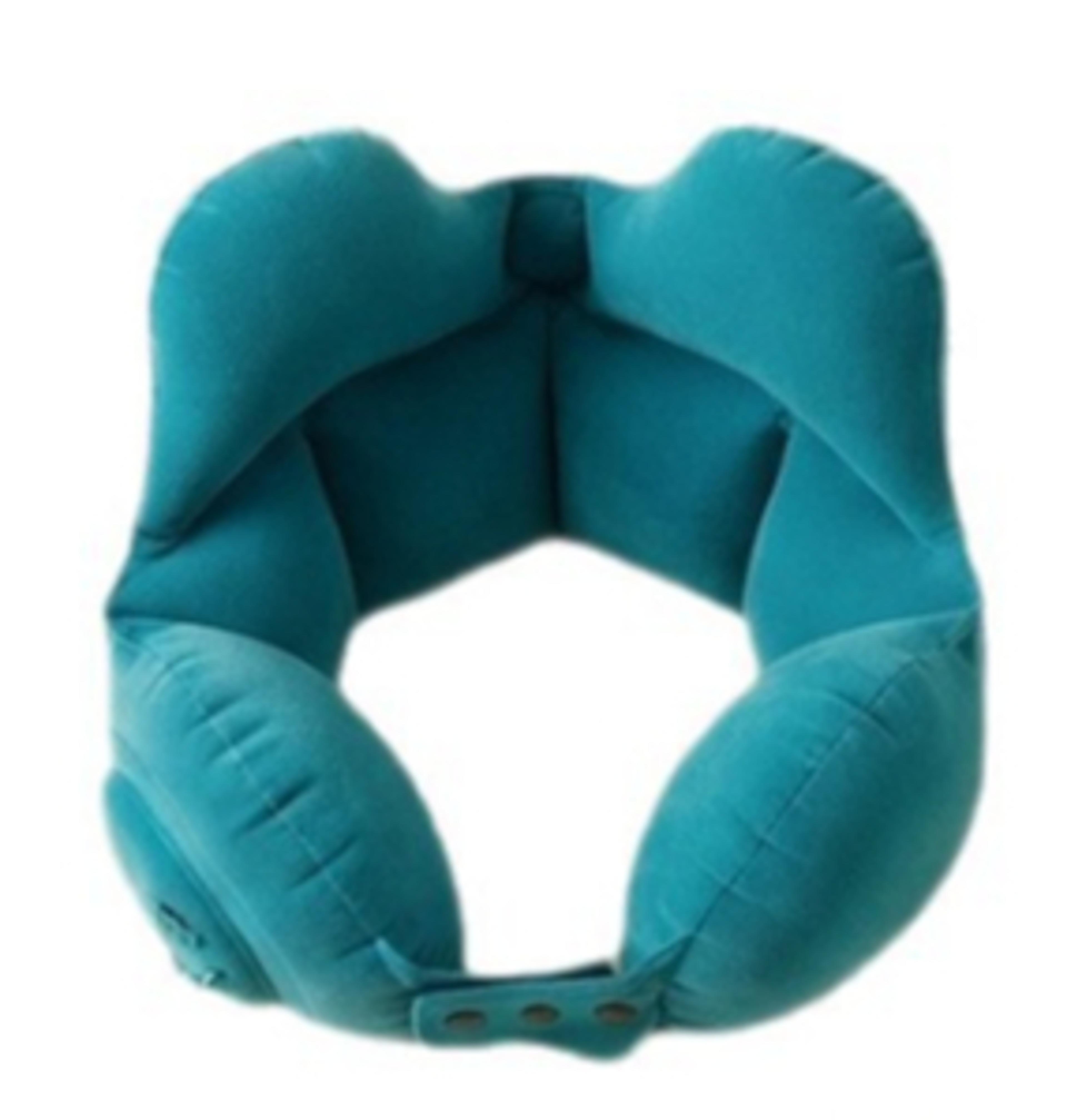 Inflatable Travel Pillow U Shaped Neck Support For Flights Car Office 8