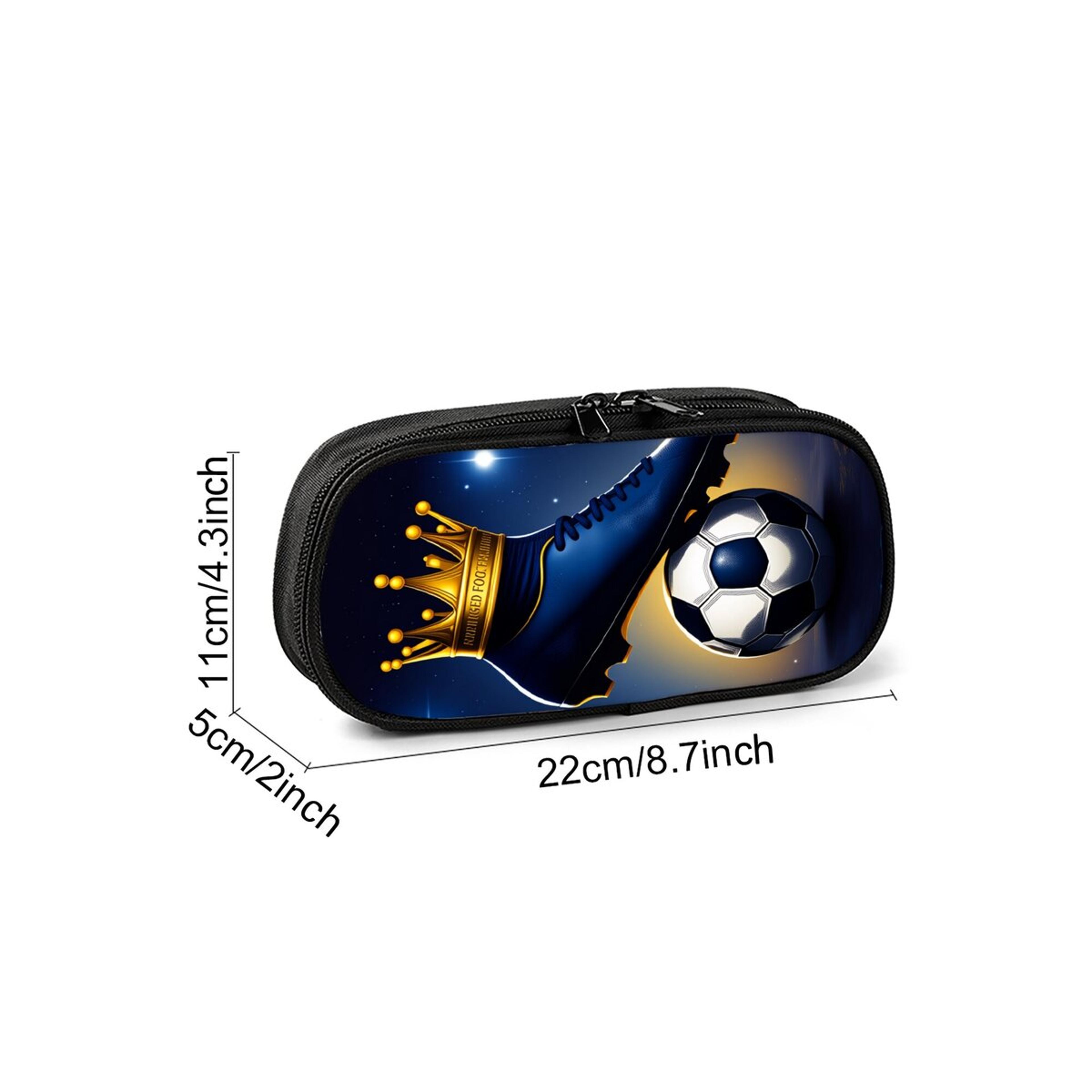 Personalized Football Pencil Case For Boys Girls Cartoon School Pen Bag 1