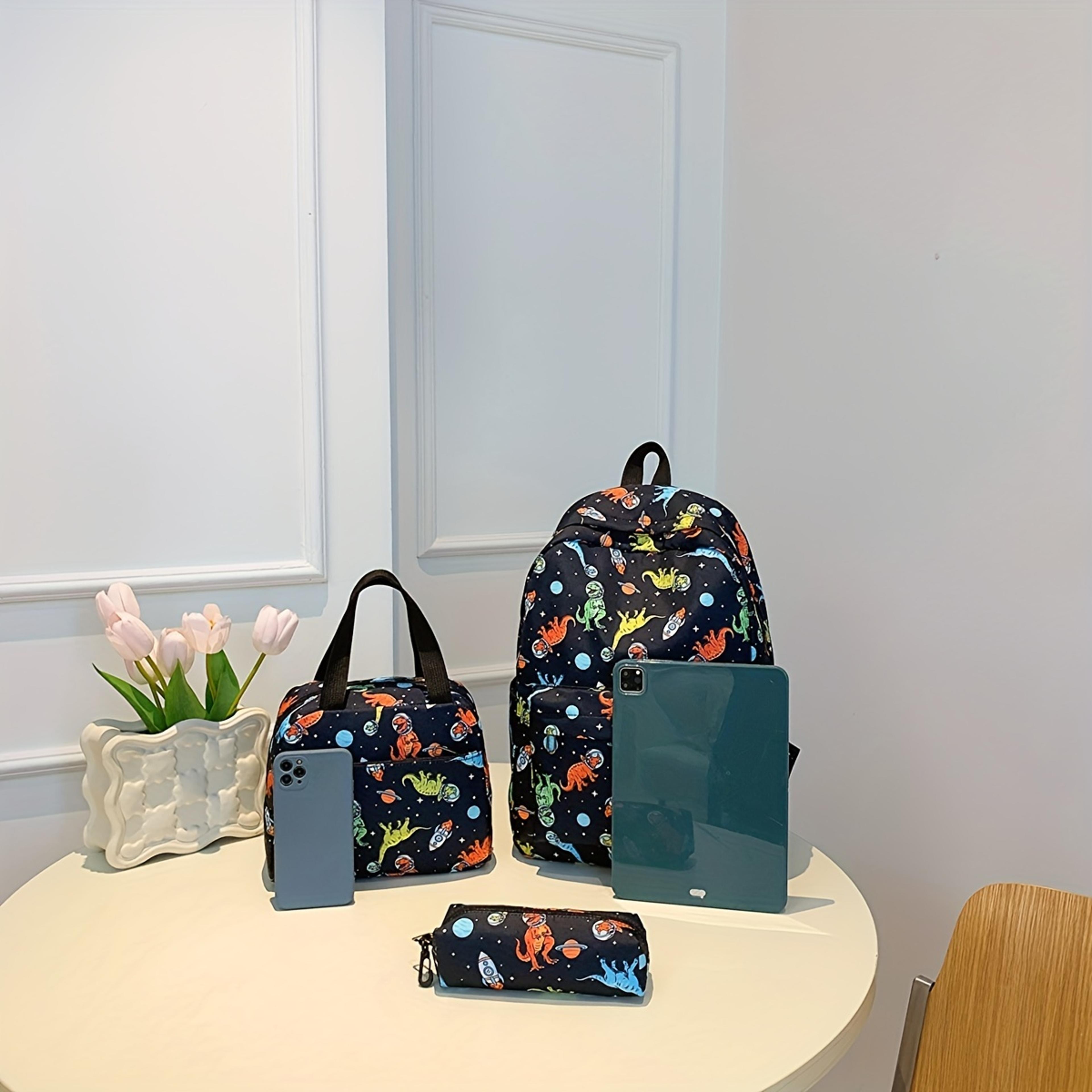 Dinosaur Backpack Set For Kids Large Capacity School Bag With Matching Bags 4