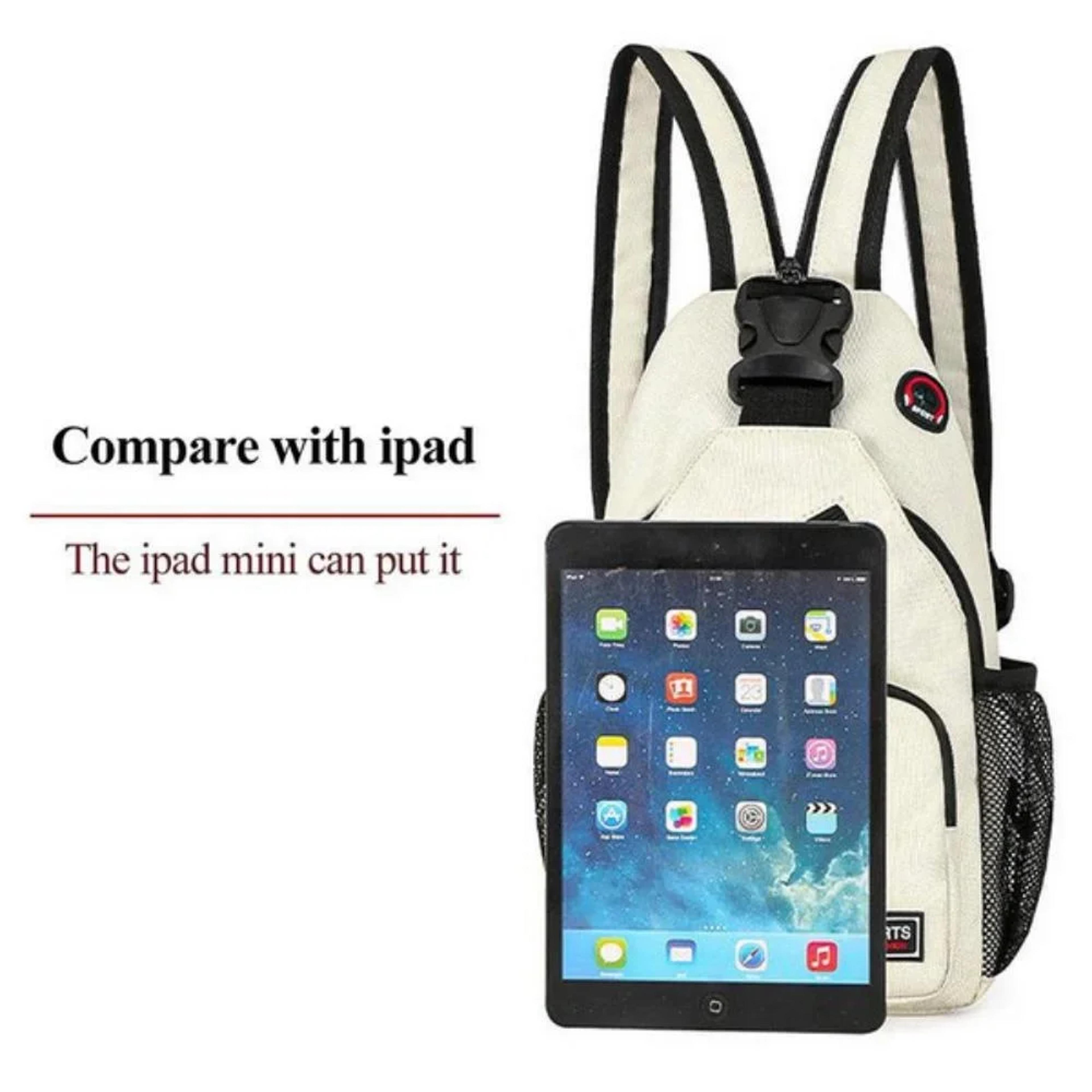 Multifunctional Sling Chest Backpack With Headphone Hole 4