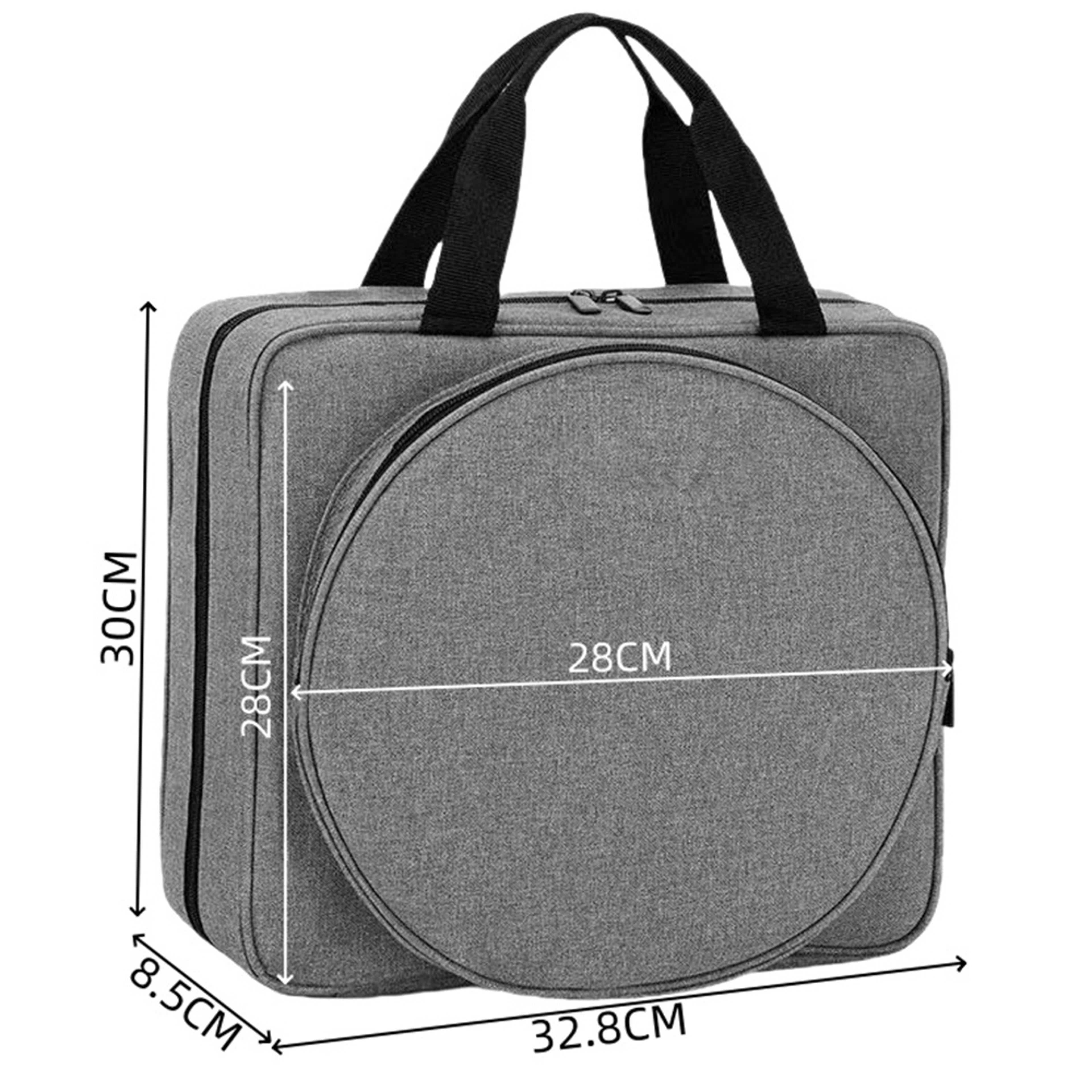 Embroidery Project Bag With Multiple Pockets Portable Craft Storage Tote 7