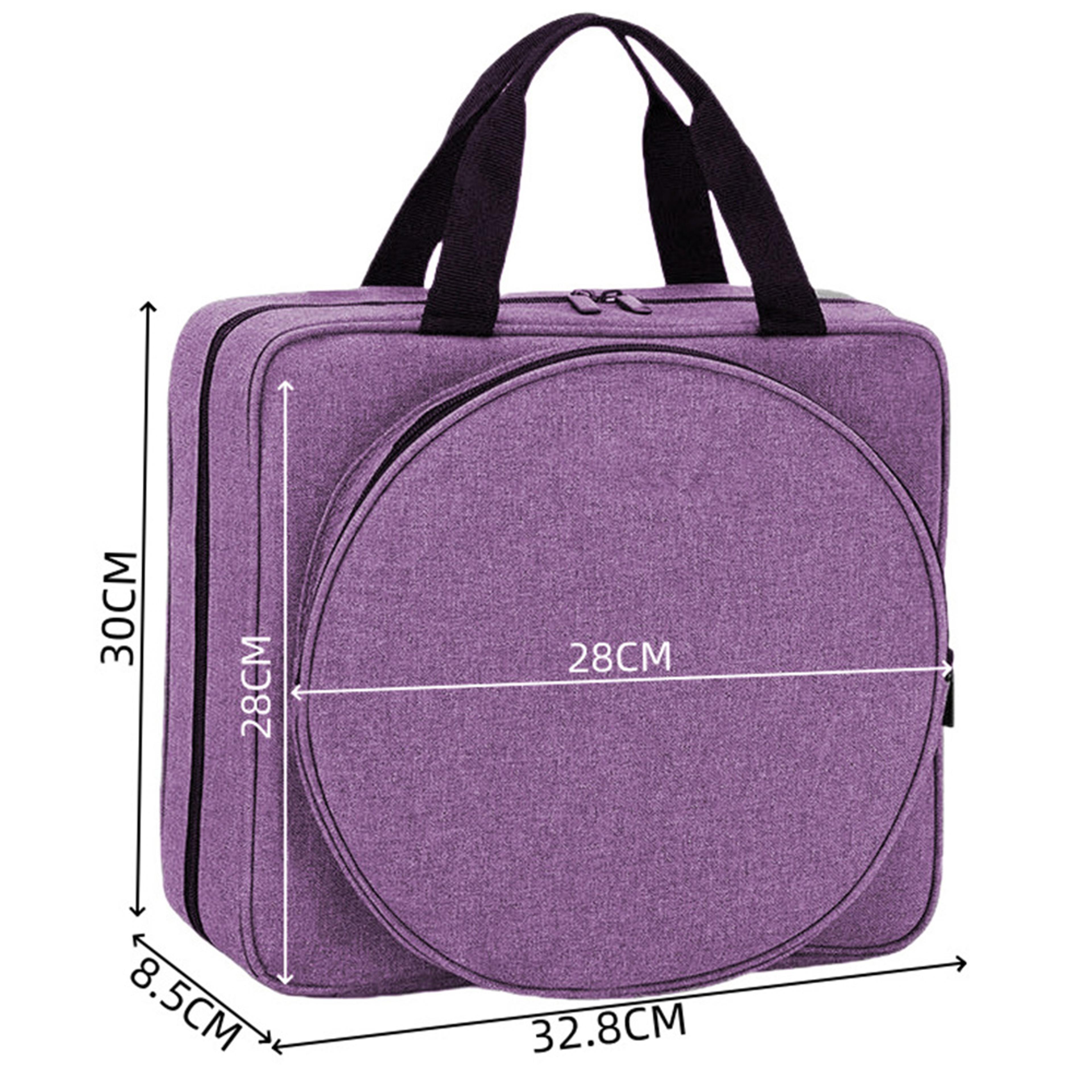 Embroidery Project Bag With Multiple Pockets Portable Craft Storage Tote 6