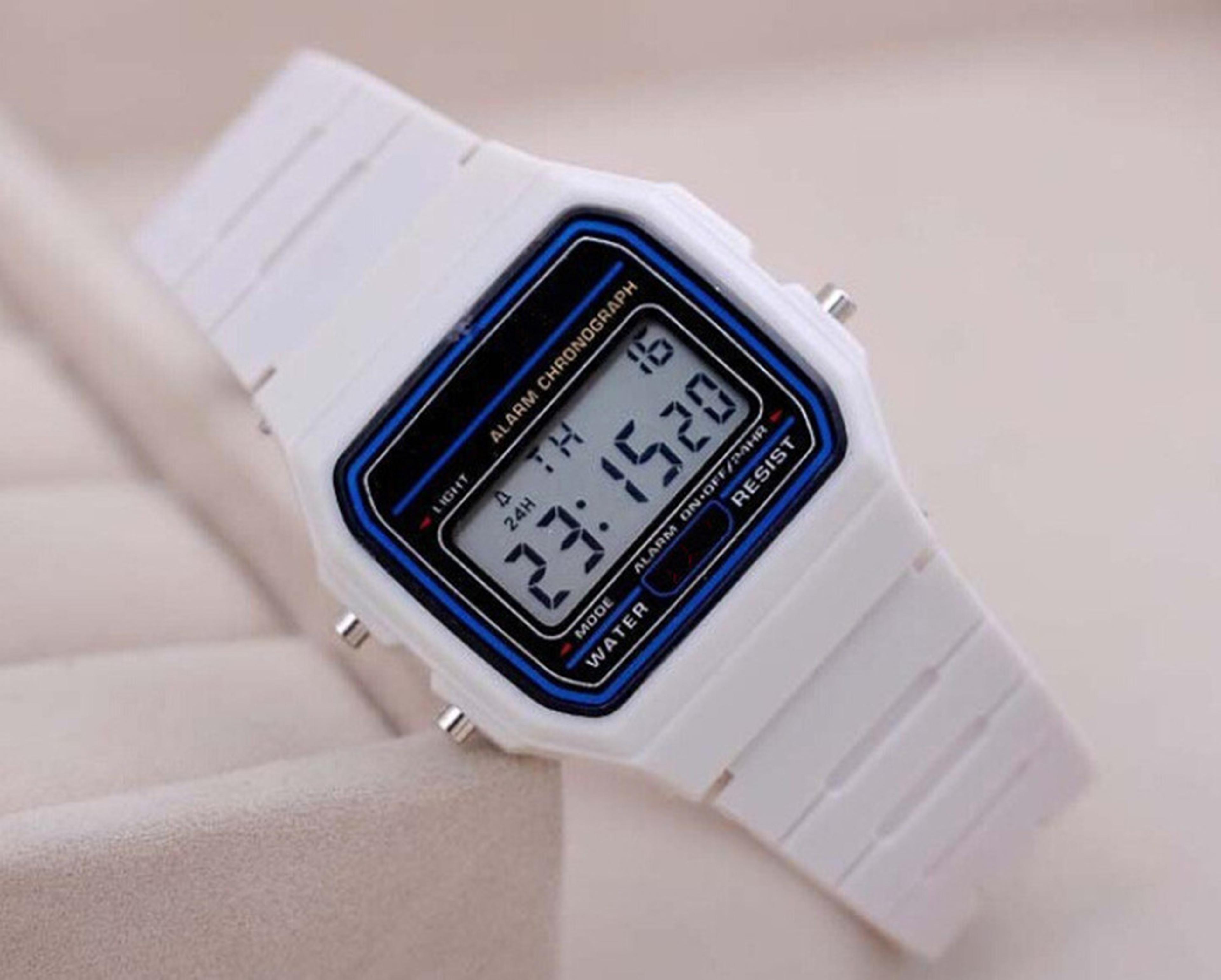 Sport LED Digital Watch For Men Small Square Dial Casual Silicone Band Watch 1