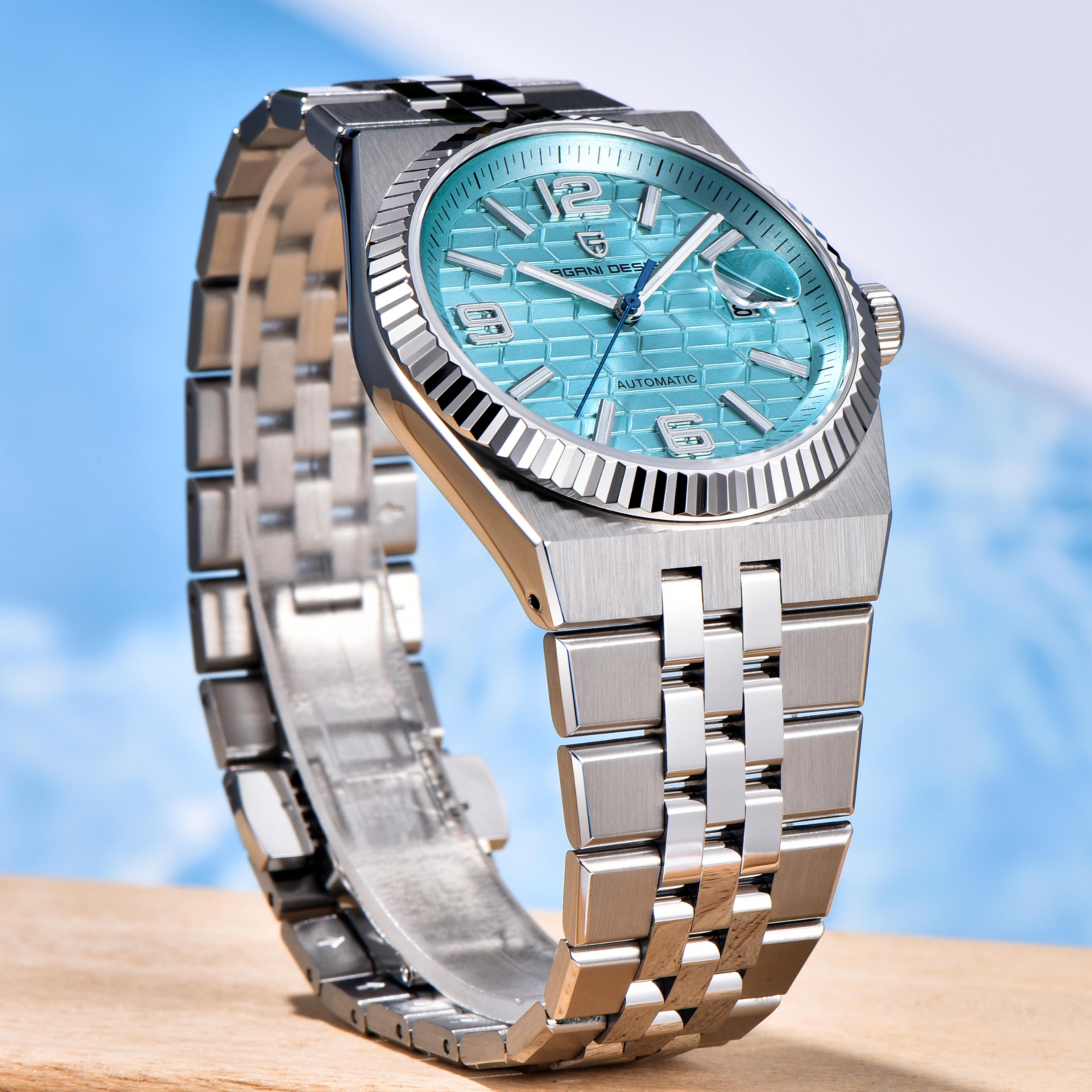 Luxury Automatic Mechanical Watch For Men With Sapphire Crystal And Stainless Steel 0