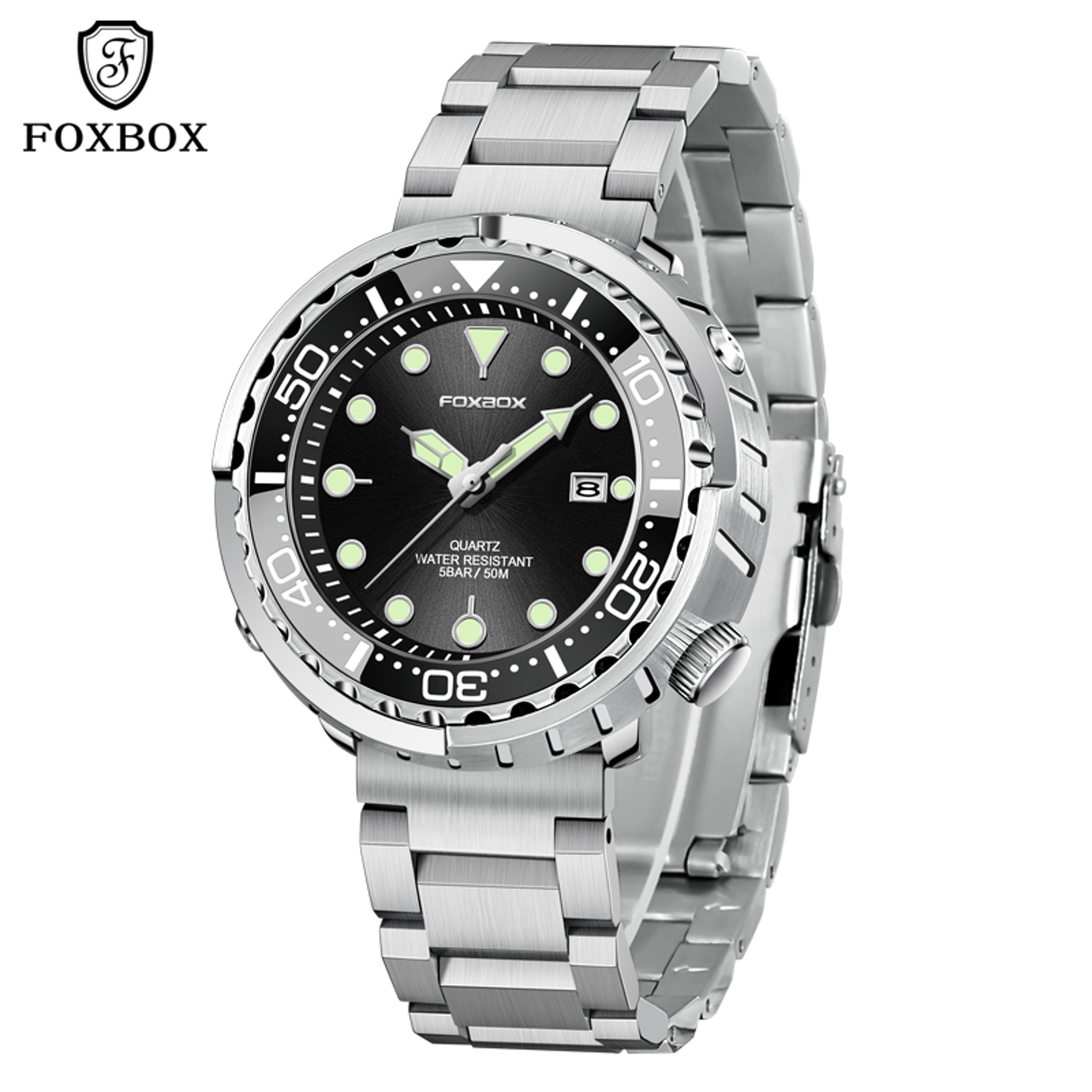 Fashion Diver Watch Men Waterproof Sport Quartz Wristwatch With Date Display 6