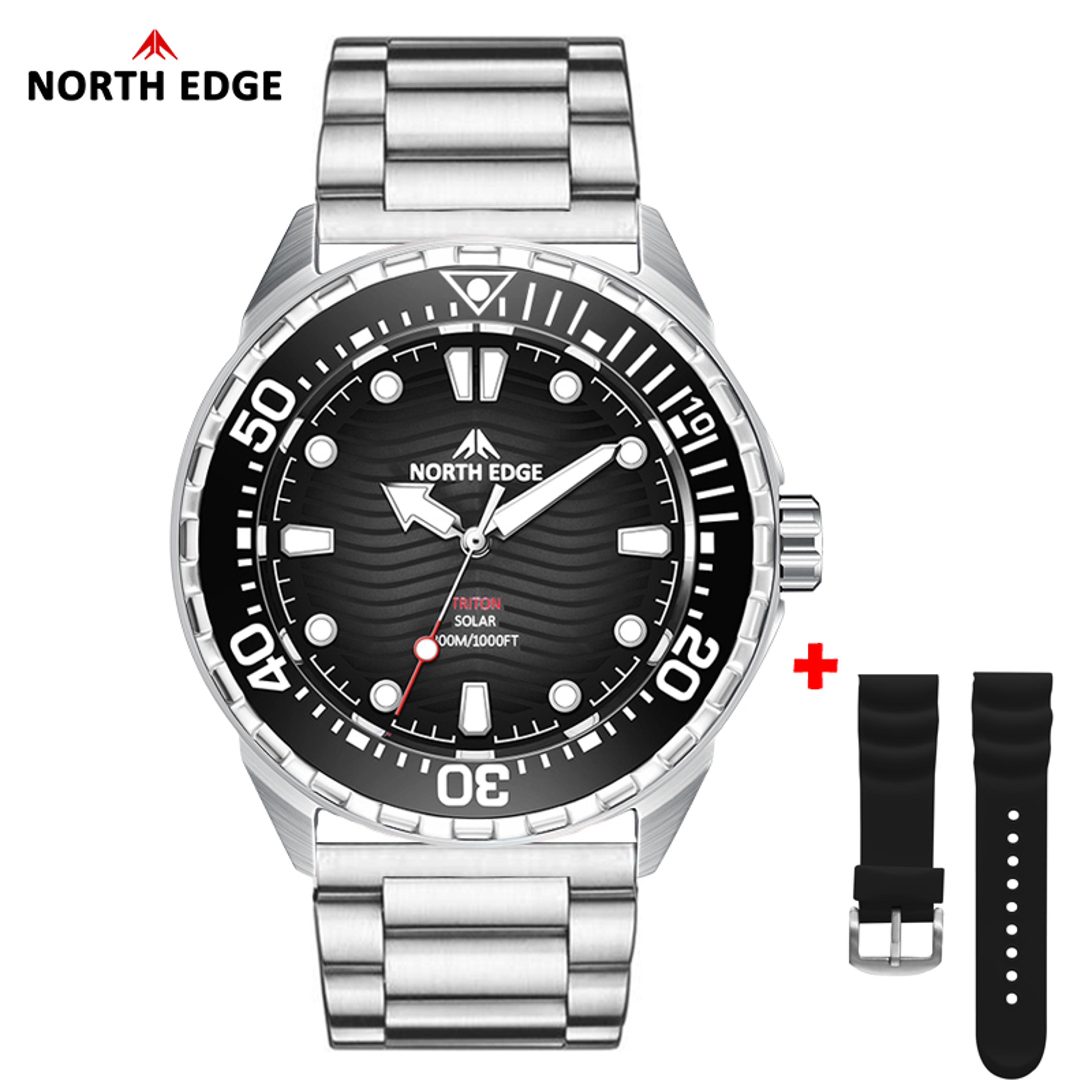 TI Titanium Solar Diving Watch Waterproof Quartz Watch 13