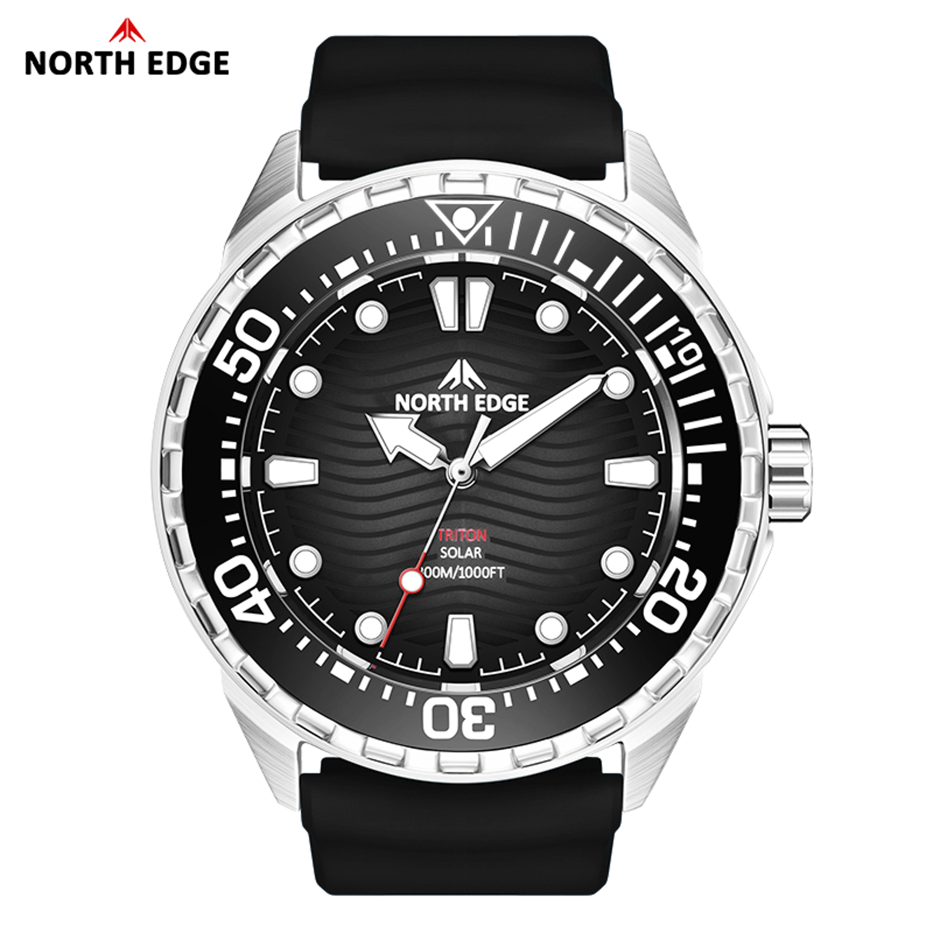TI Titanium Solar Diving Watch Waterproof Quartz Watch 6