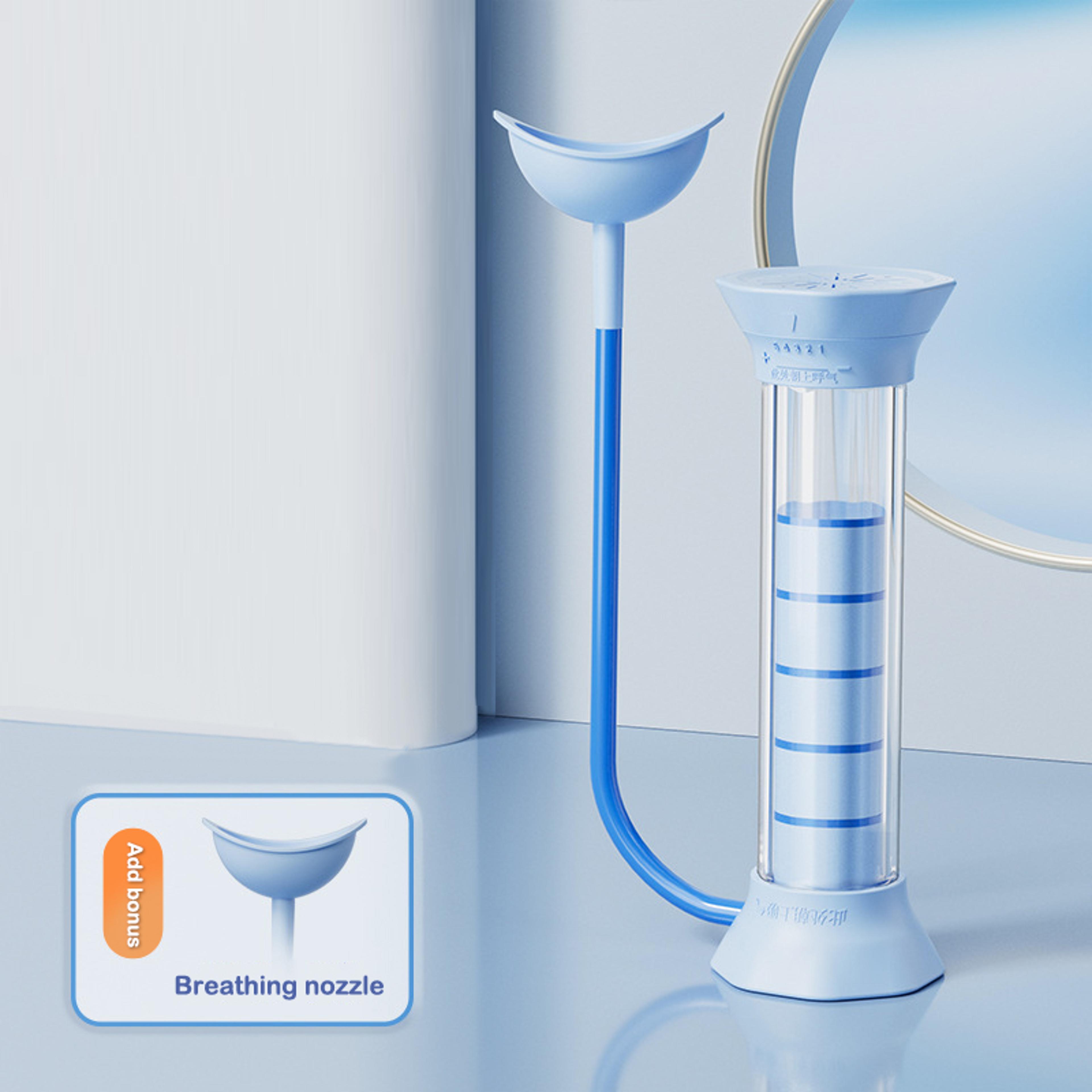 Adjustable Diaphragm Breathing Trainer With Counter Lung Capacity Exerciser 0