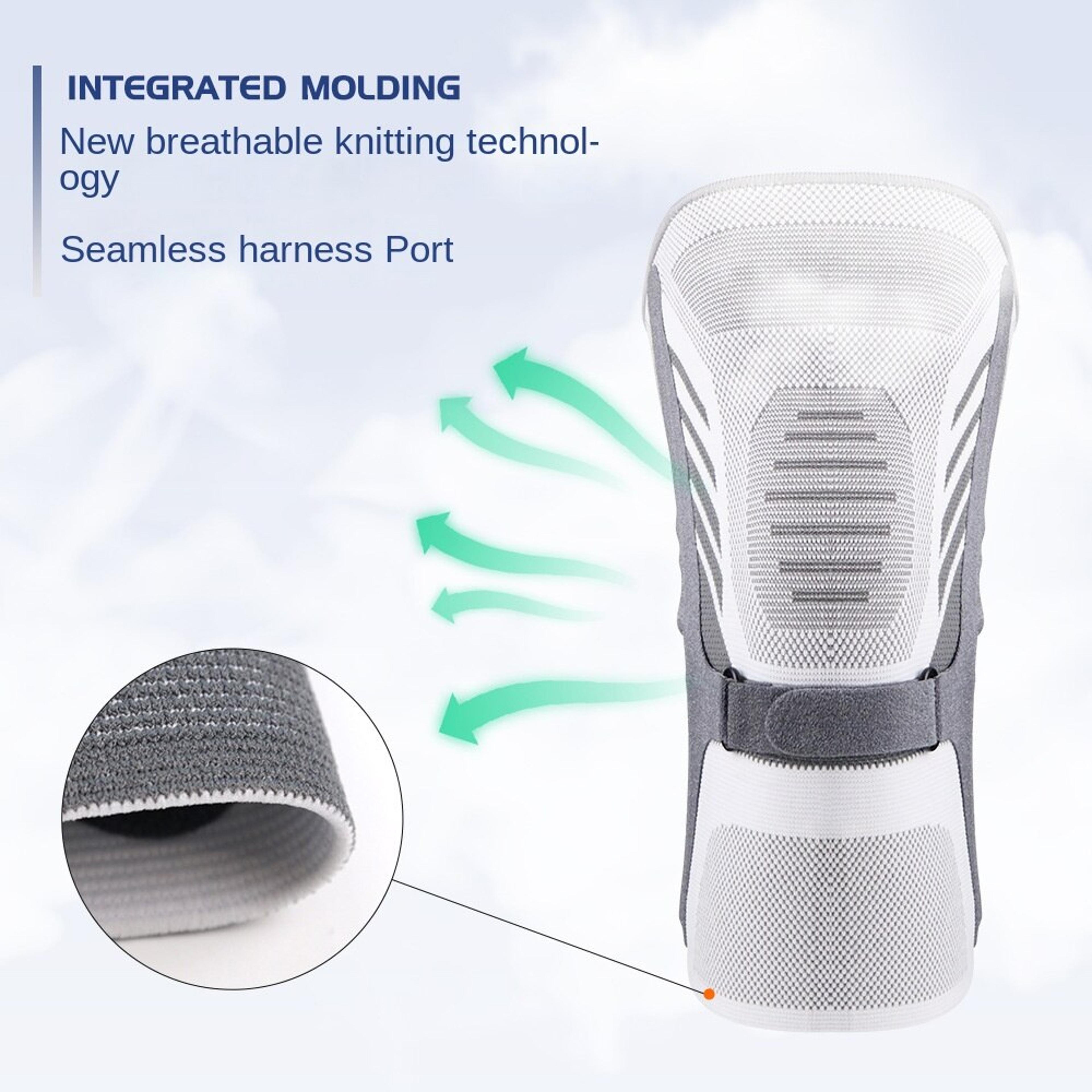 Supportive Knee Compression Sleeve With Side Stabilizers And Patella Tendon Strap 3