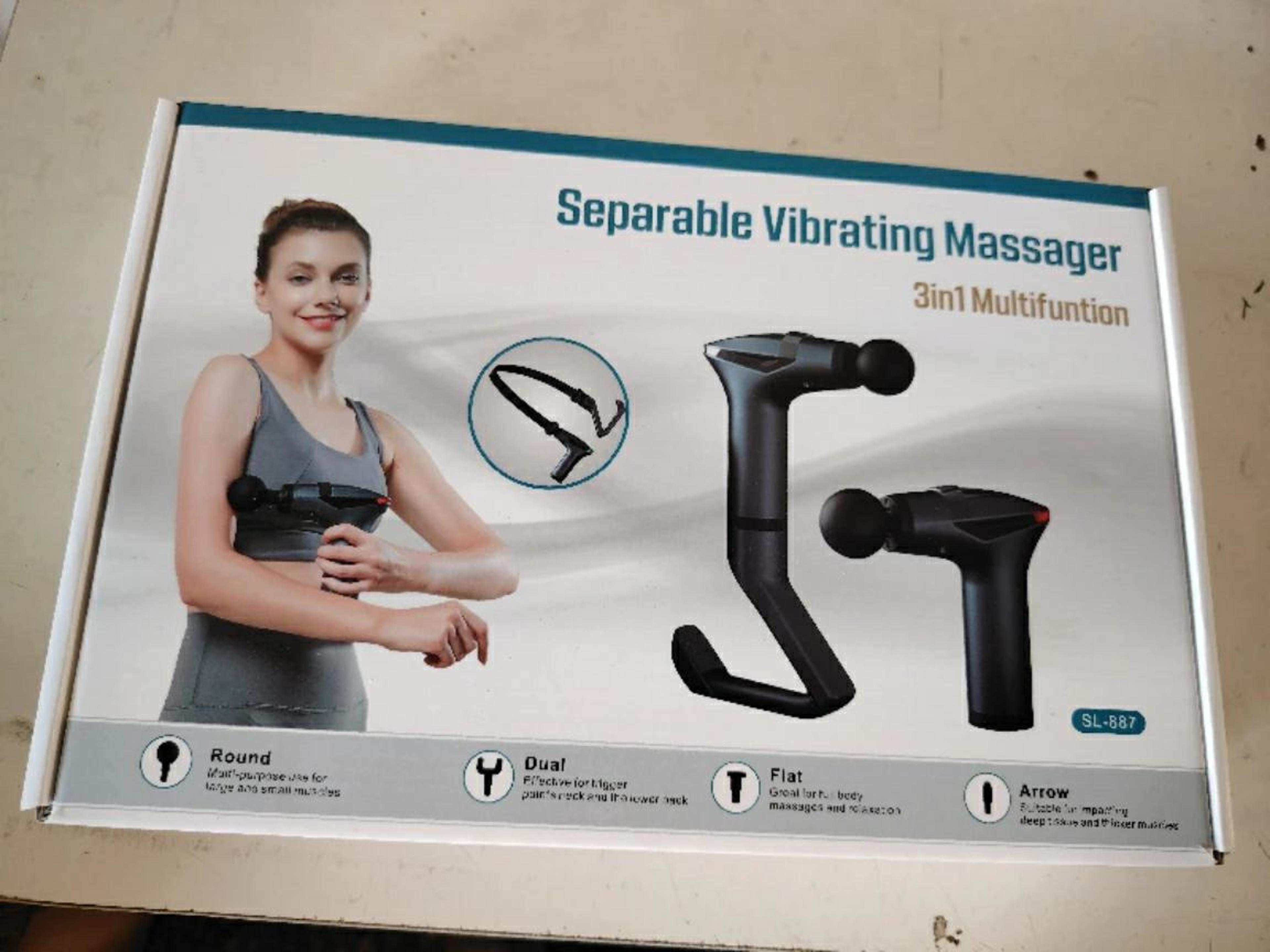 Long Handle Deep Tissue Massage Gun For Full Body Muscle Relaxation And Recovery 5
