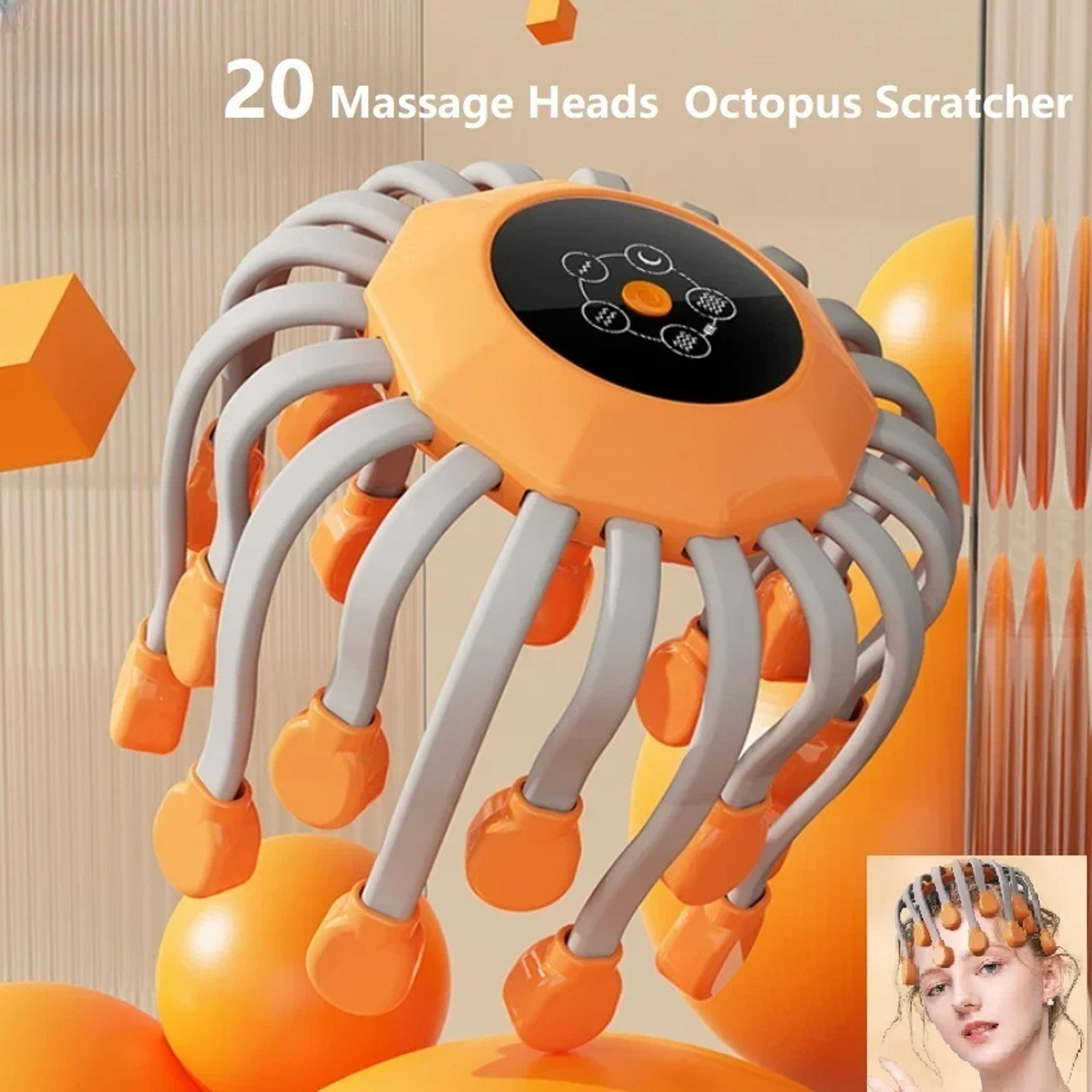 Electric Scalp Massager With Red Light Vibration For Stress Relief 1
