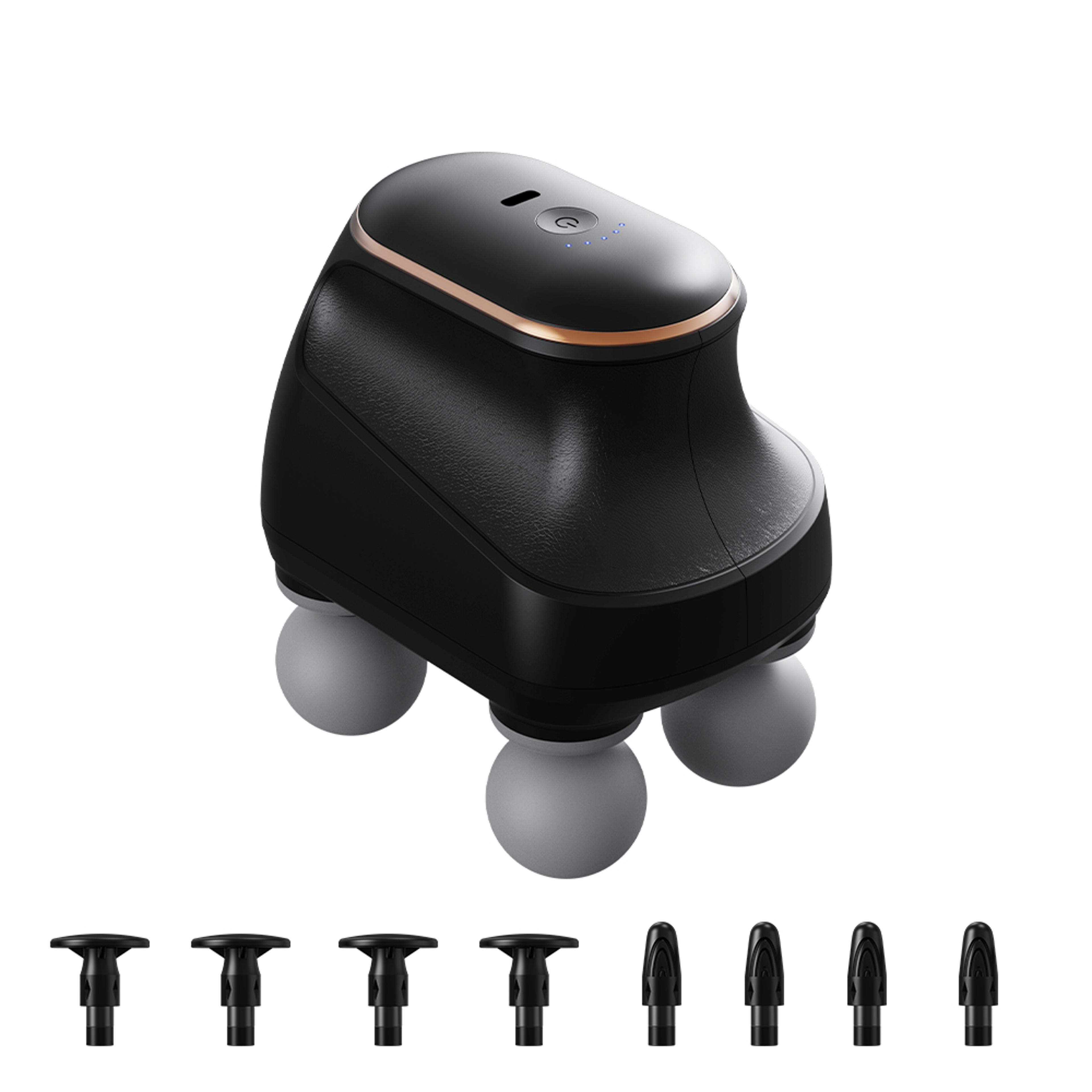 portable four head massage gun deep tissue muscle massager for full body relaxation