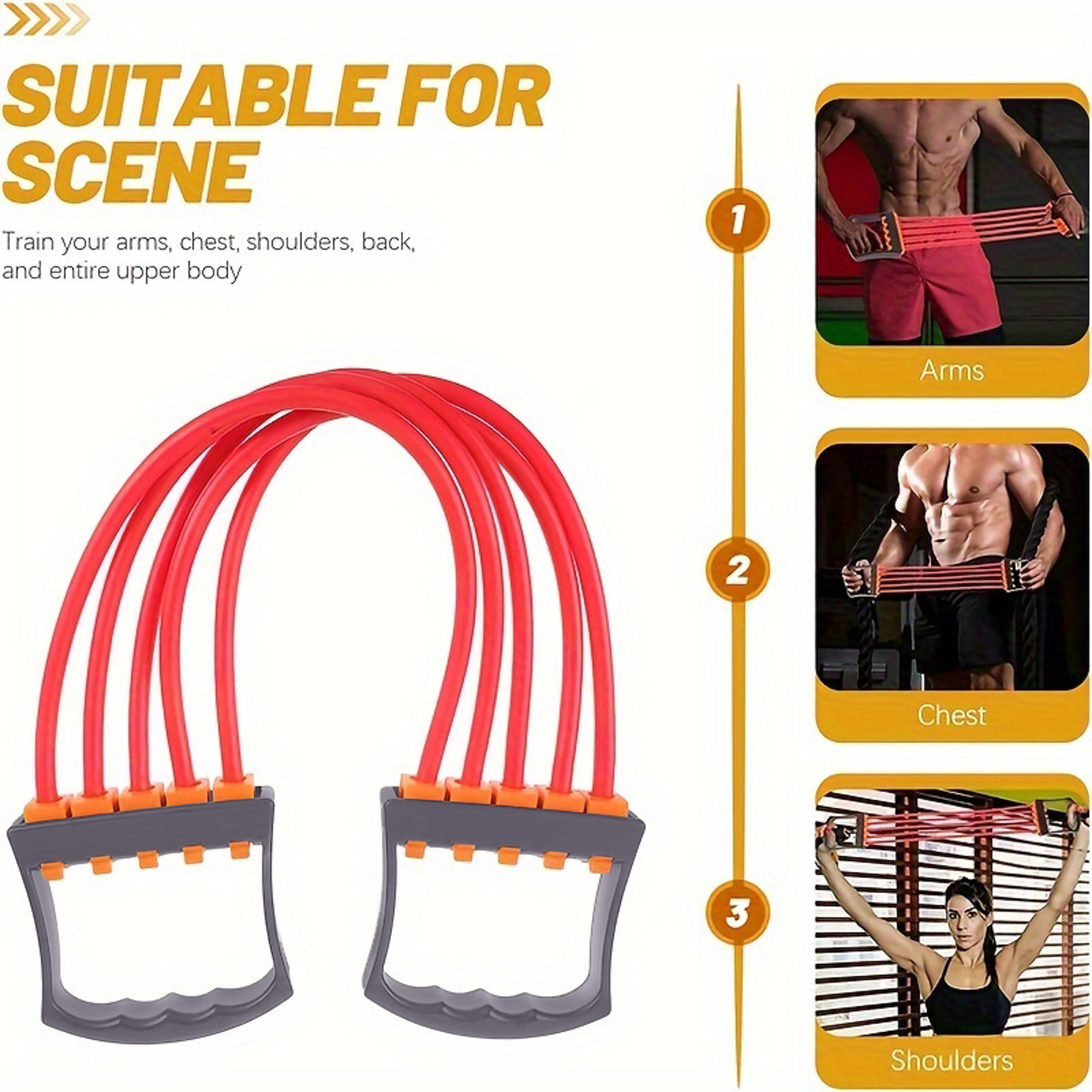 Chest Expander Shoulder Stretching Rope Home Arm Strength Trainer 5