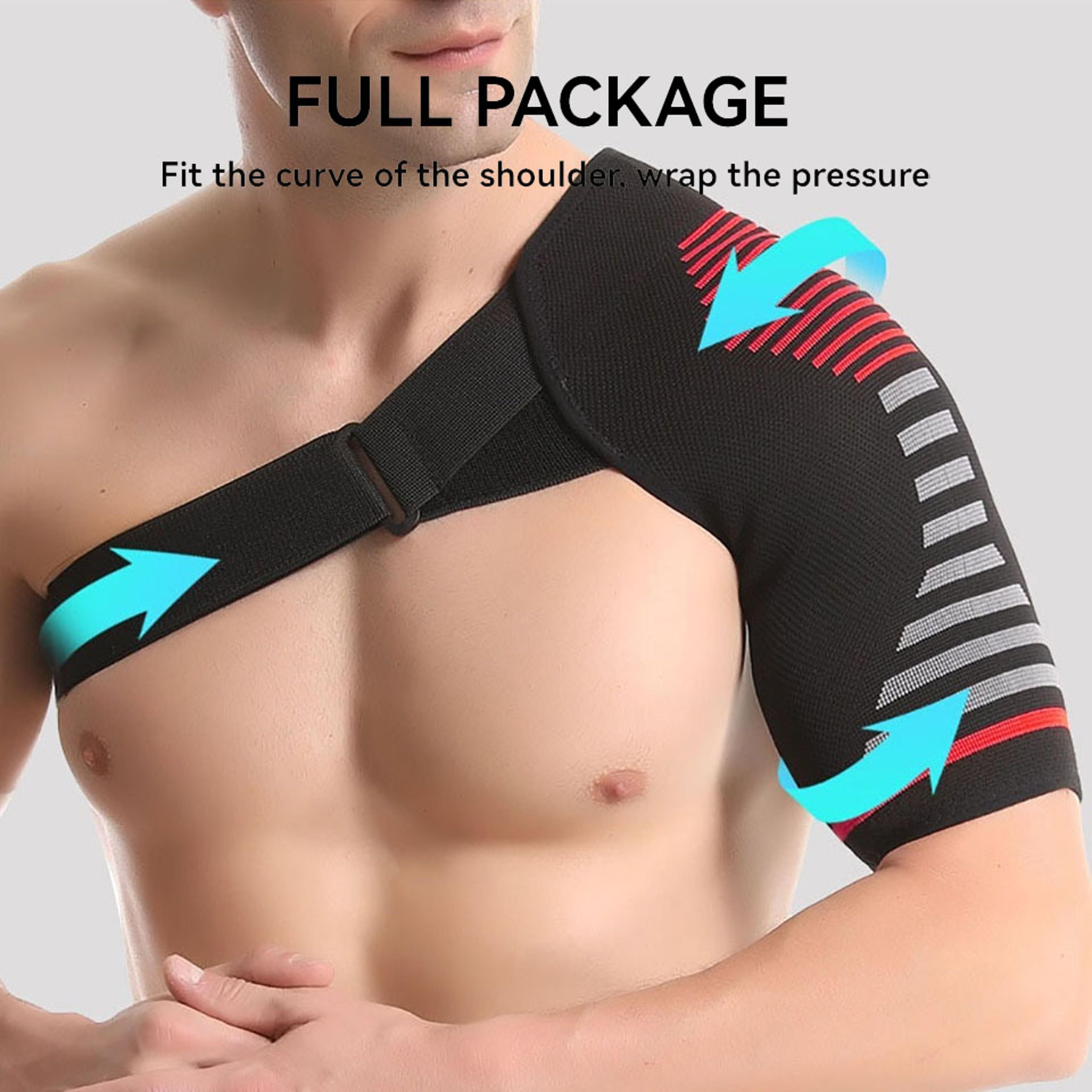 Adjustable Shoulder Support Brace Compression Sports Strap For Joint Stability 4
