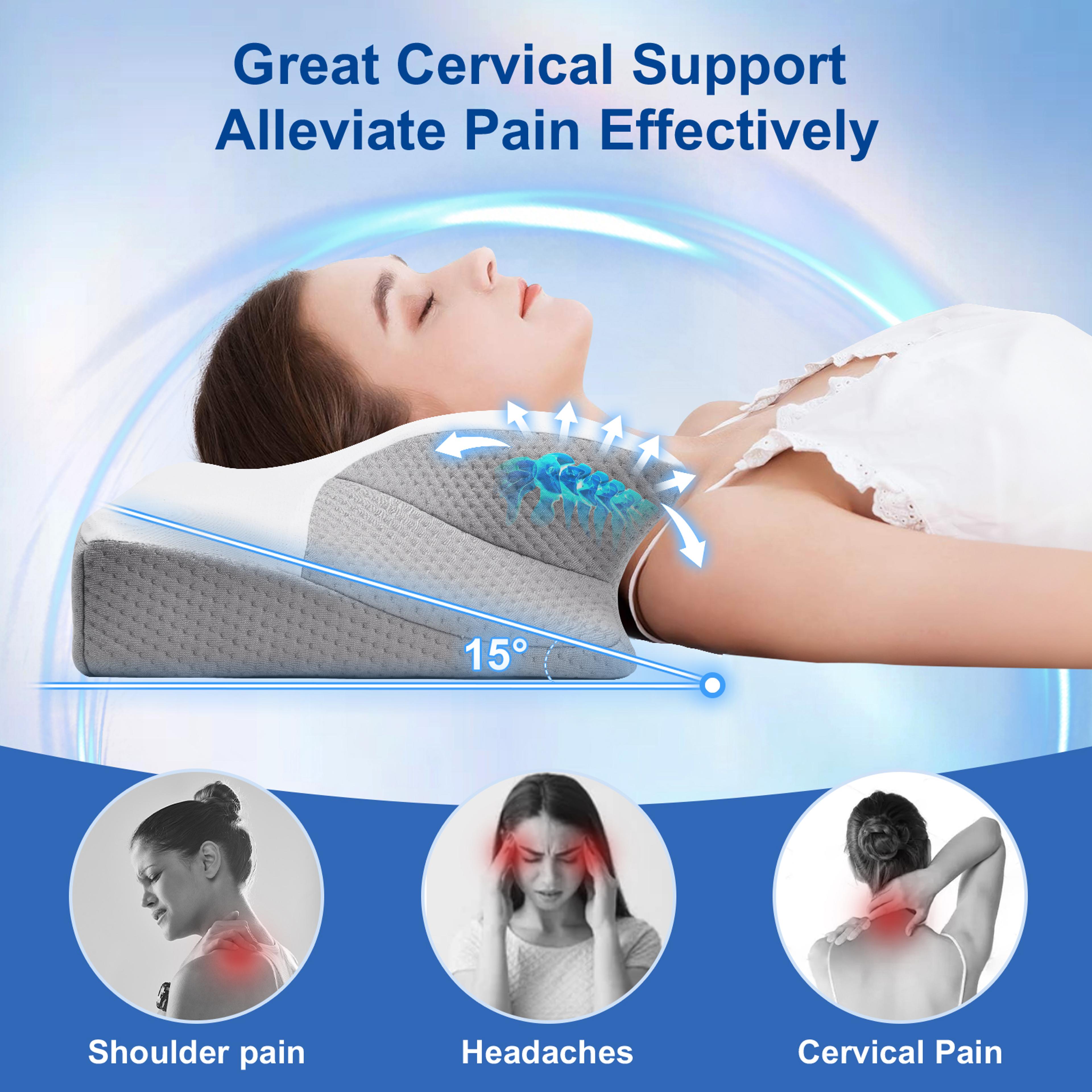 Ergonomic Cervical Pillow Memory Foam Neck Support For Comfortable Sleep 2
