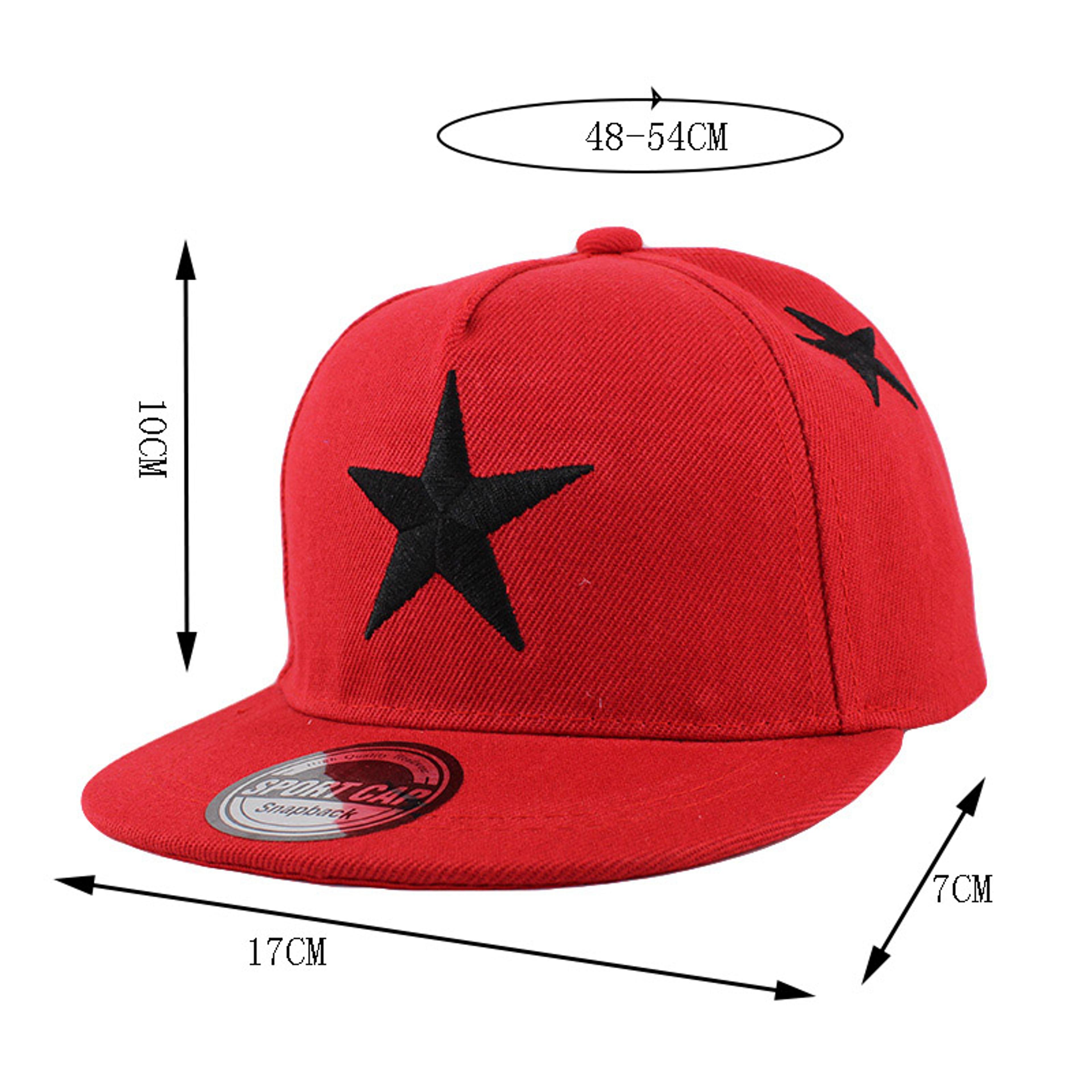 Kids Star Baseball Cap Adjustable Snapback Sun Hat For Boys And Girls 1